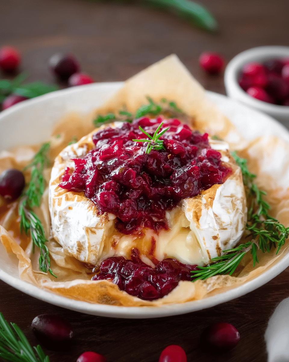 Cranberry Baked Brie