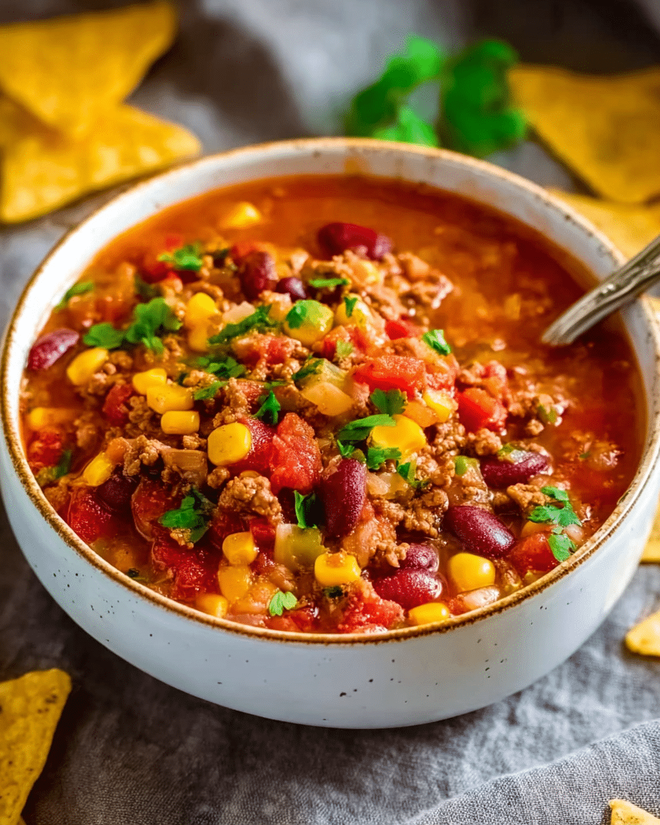 30-Minute Beef Taco Chili