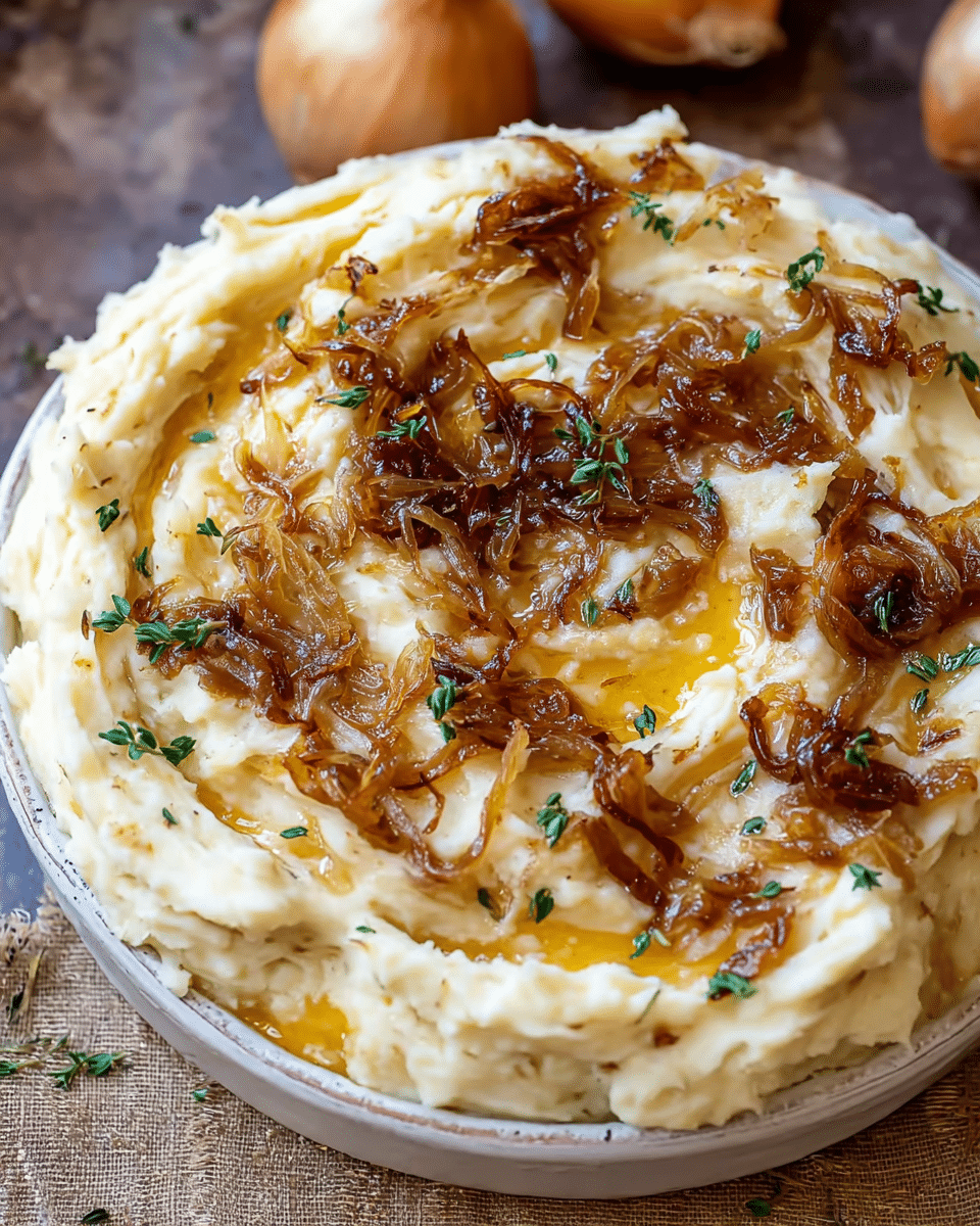 French Onion Mashed Potatoes