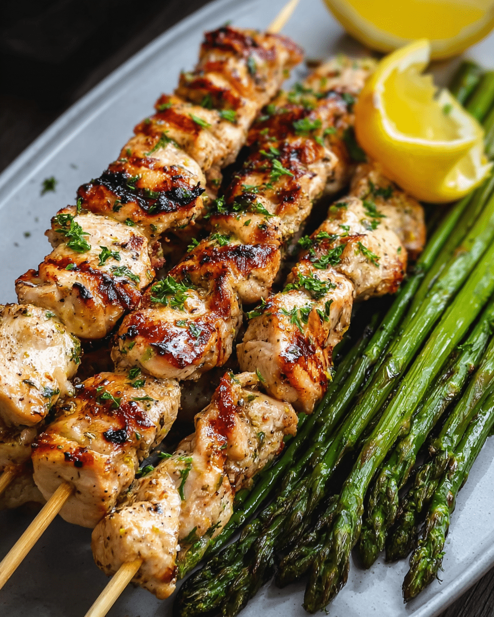 Grilled Chicken Breasts with Lemon Garlic
