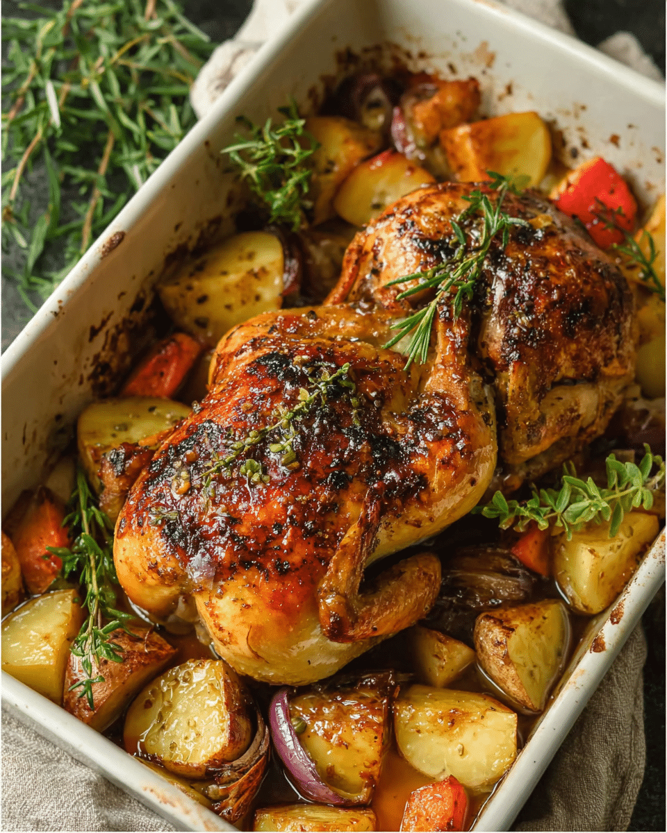 Cider Maple Oven Roasted Cornish Hen