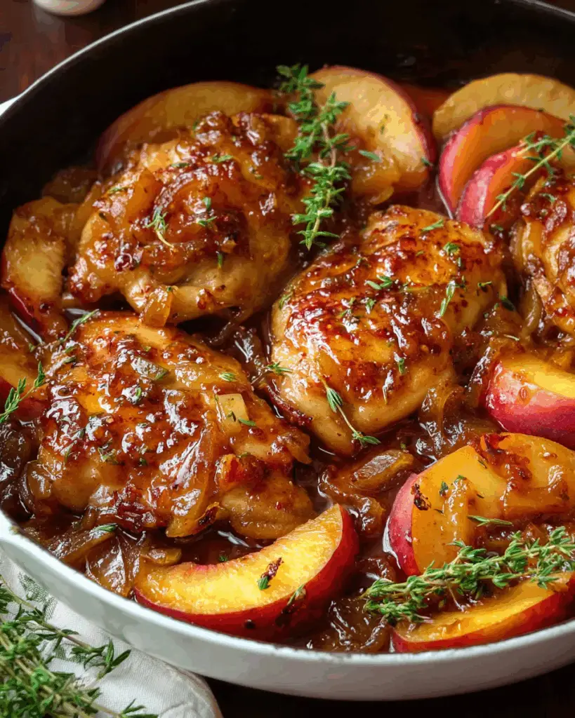 Roasted Peach Chicken