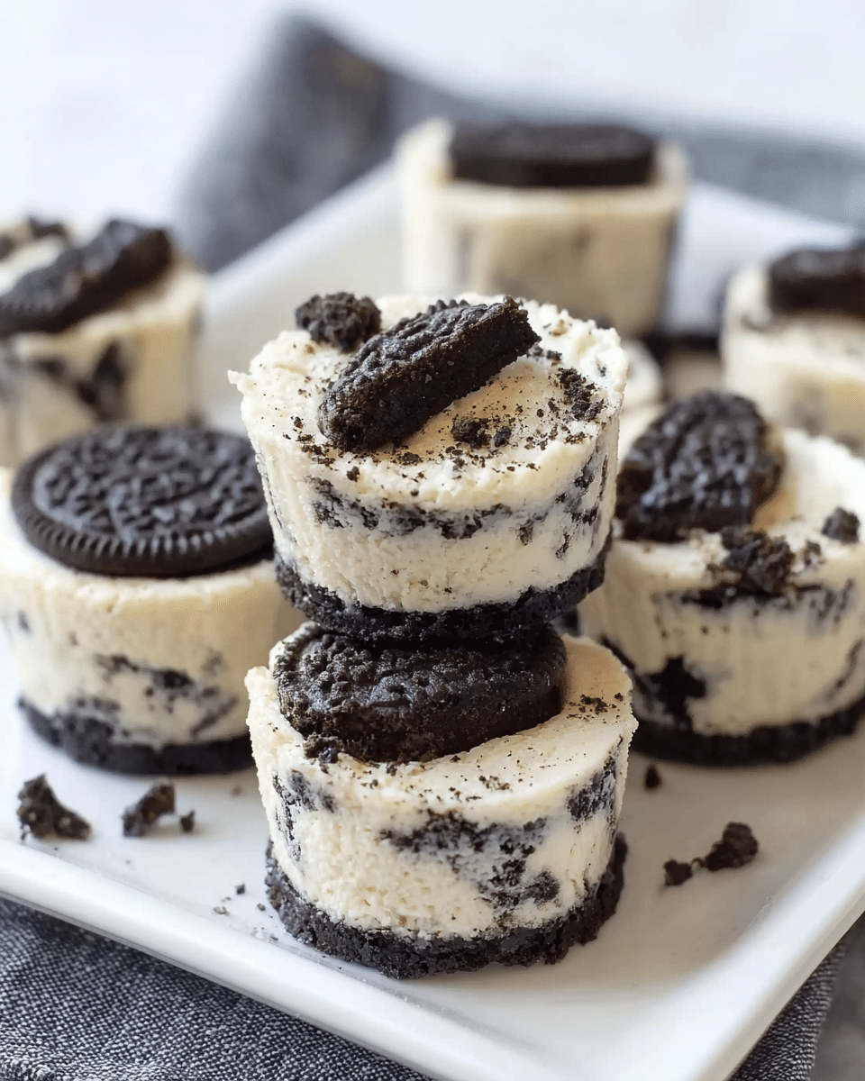 Mini Oreo Cheesecakes