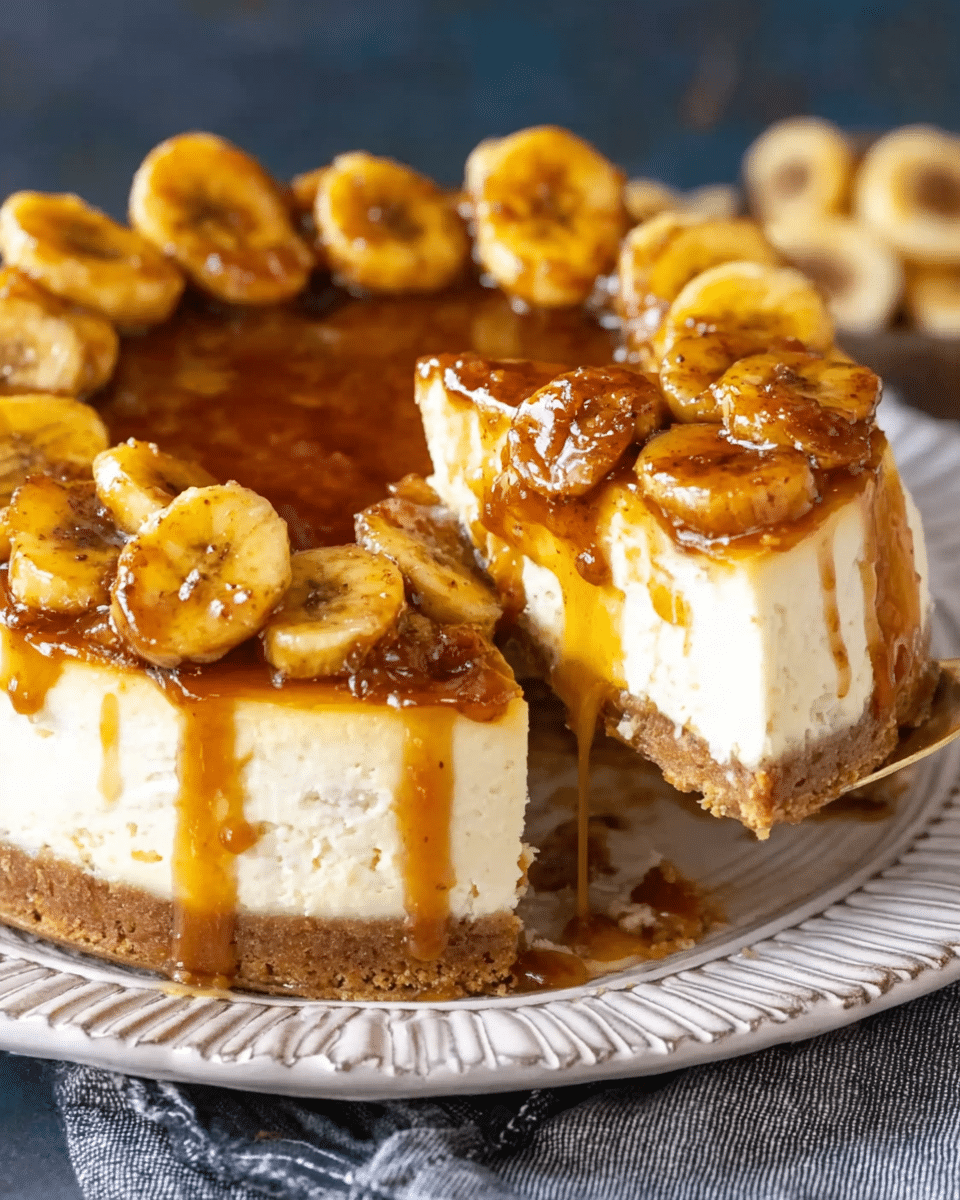 Bananas Foster Cheesecake