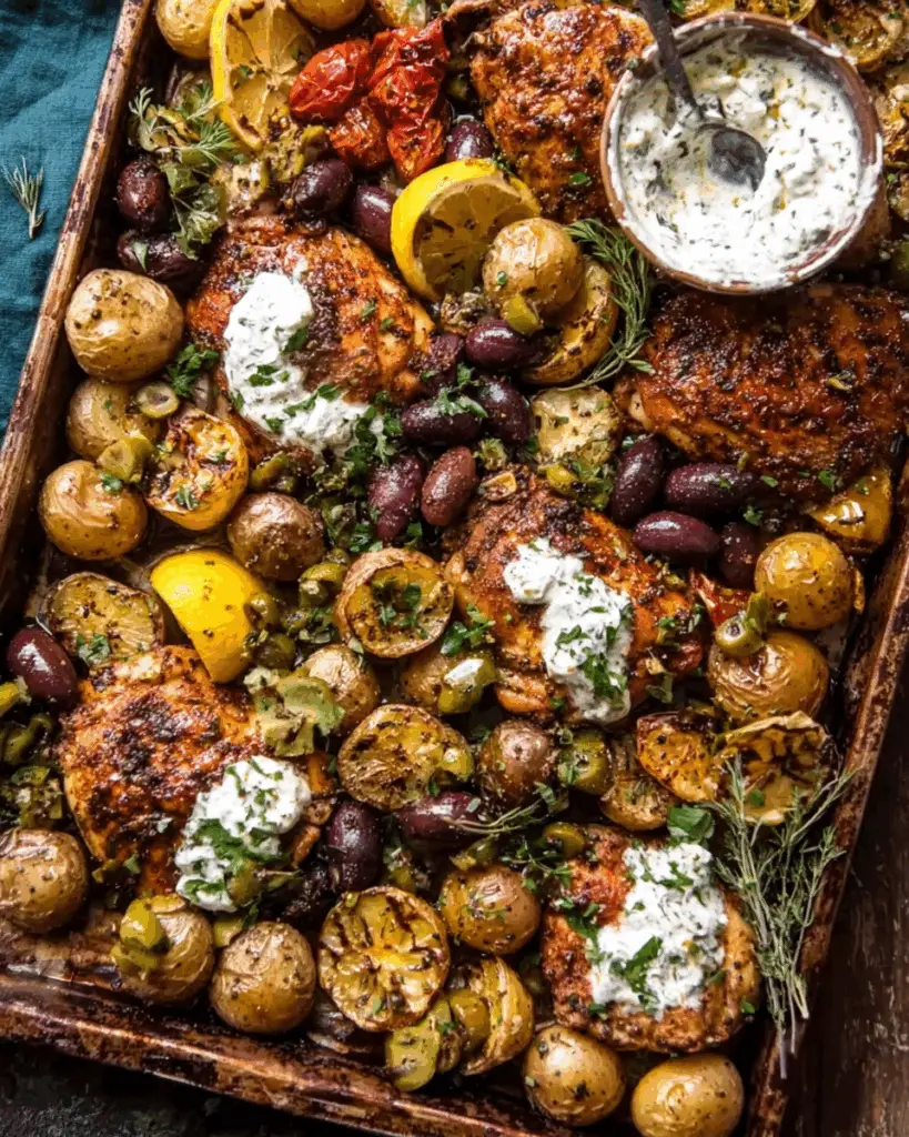 Sheet Pan Lemon Balsamic Chicken and Potatoes