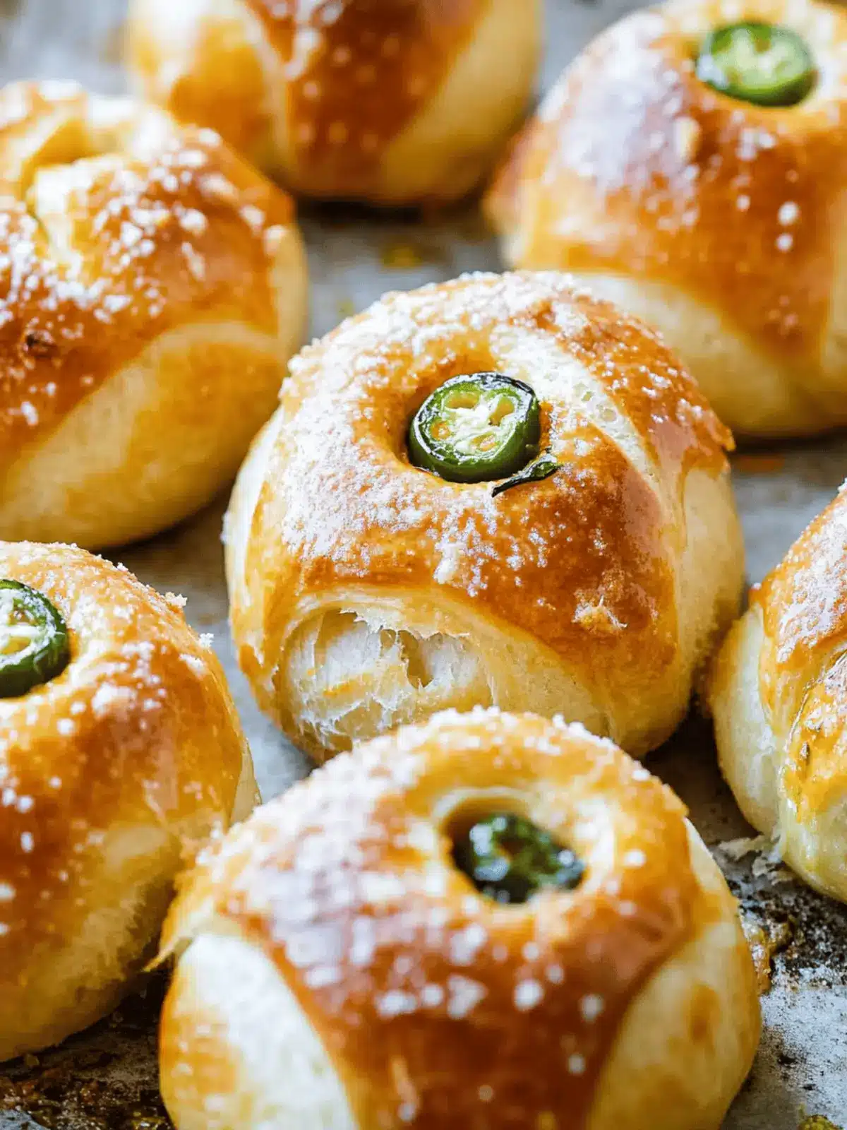Jalapeno Popper Stuffed Pretzel Rolls