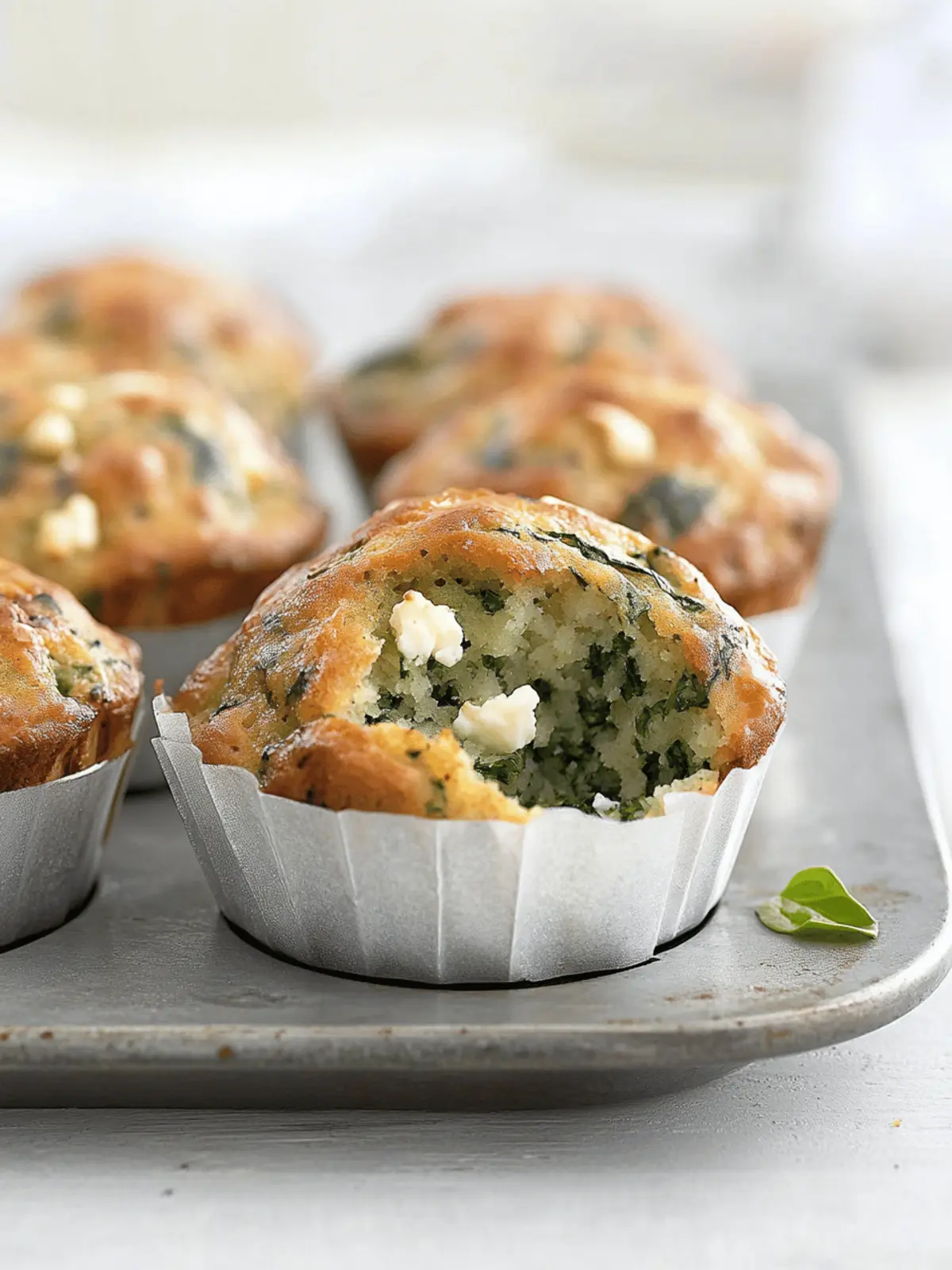 Savory Spinach and Feta Muffins for Lunchbox Perfection