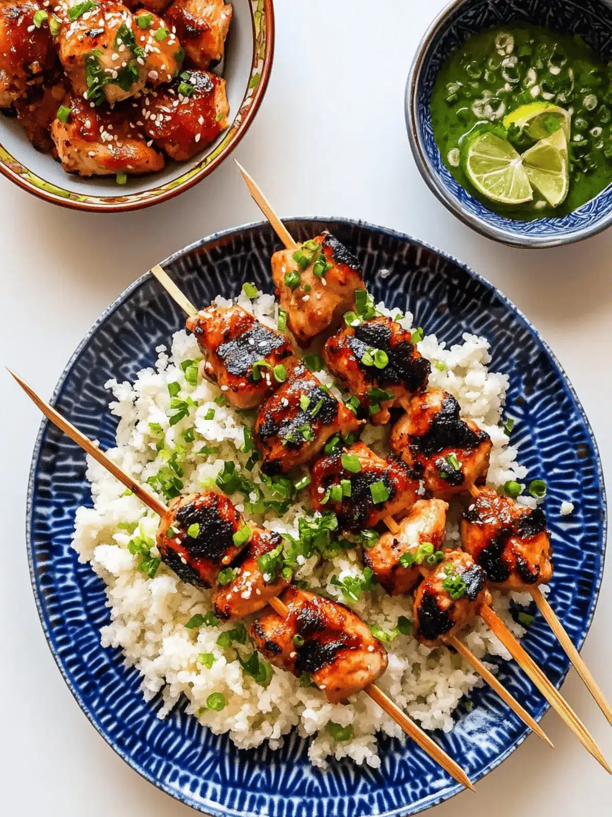 Bang Bang Chicken Skewers