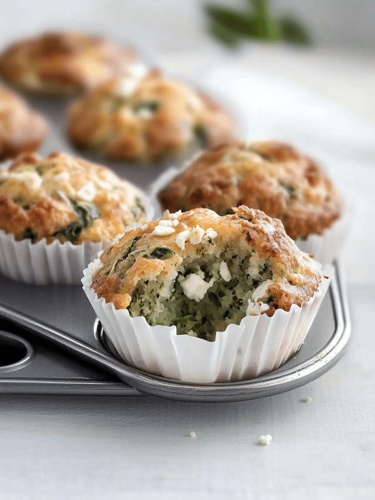 Savory Spinach and Feta Muffins for Lunchbox Perfection