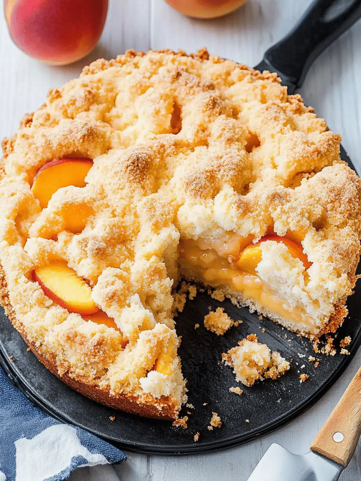 Peach Crumble Cake