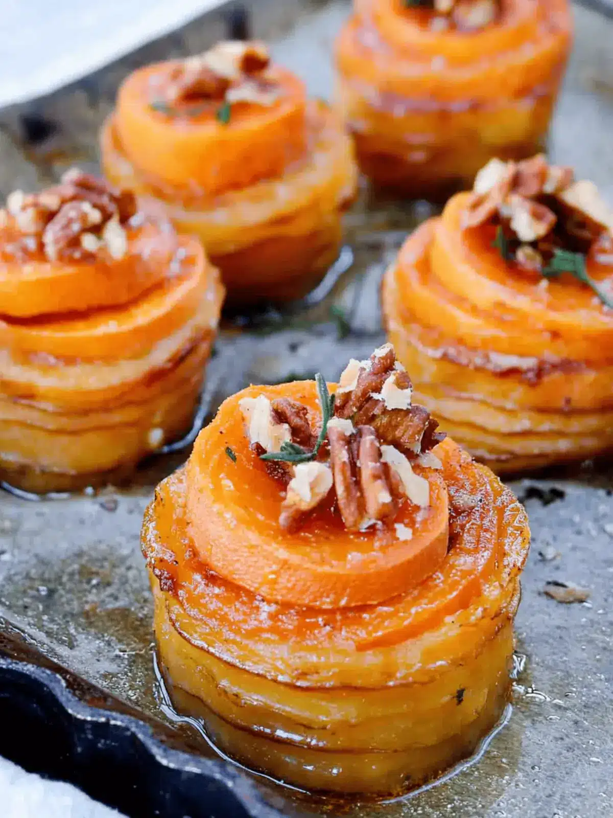 Mini Sweet Potato Gratins for Festive Flavorful Bites