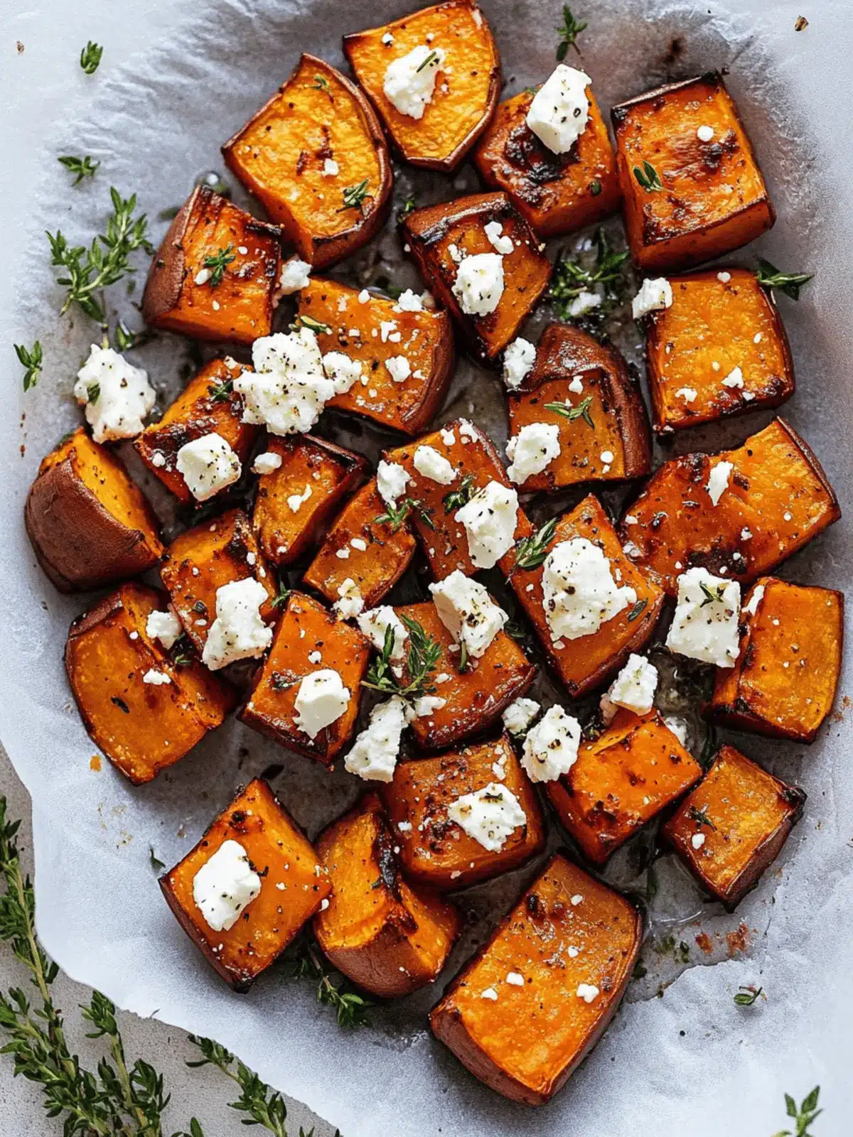 Baked Sweet Potato with Feta