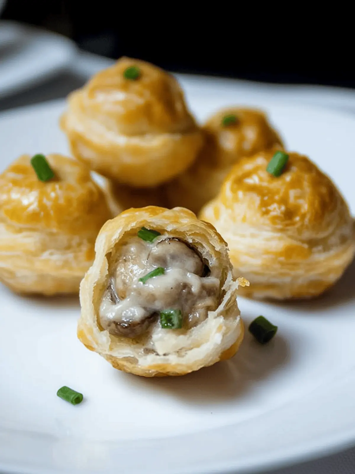 Mouthwatering Mushroom Cheese Puffs You Can't Resist