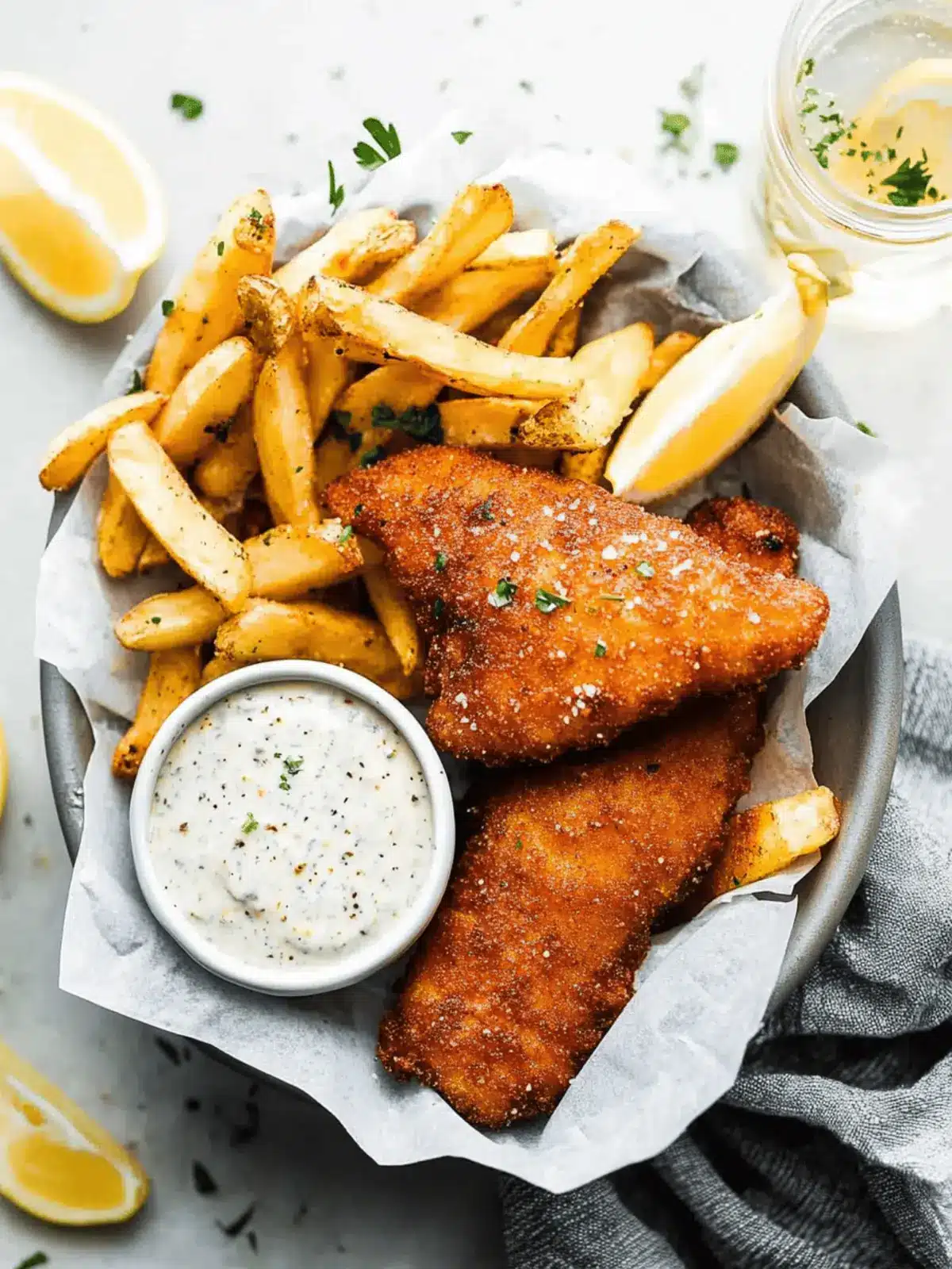 Friday Night Fish Fry with Tartar Sauce