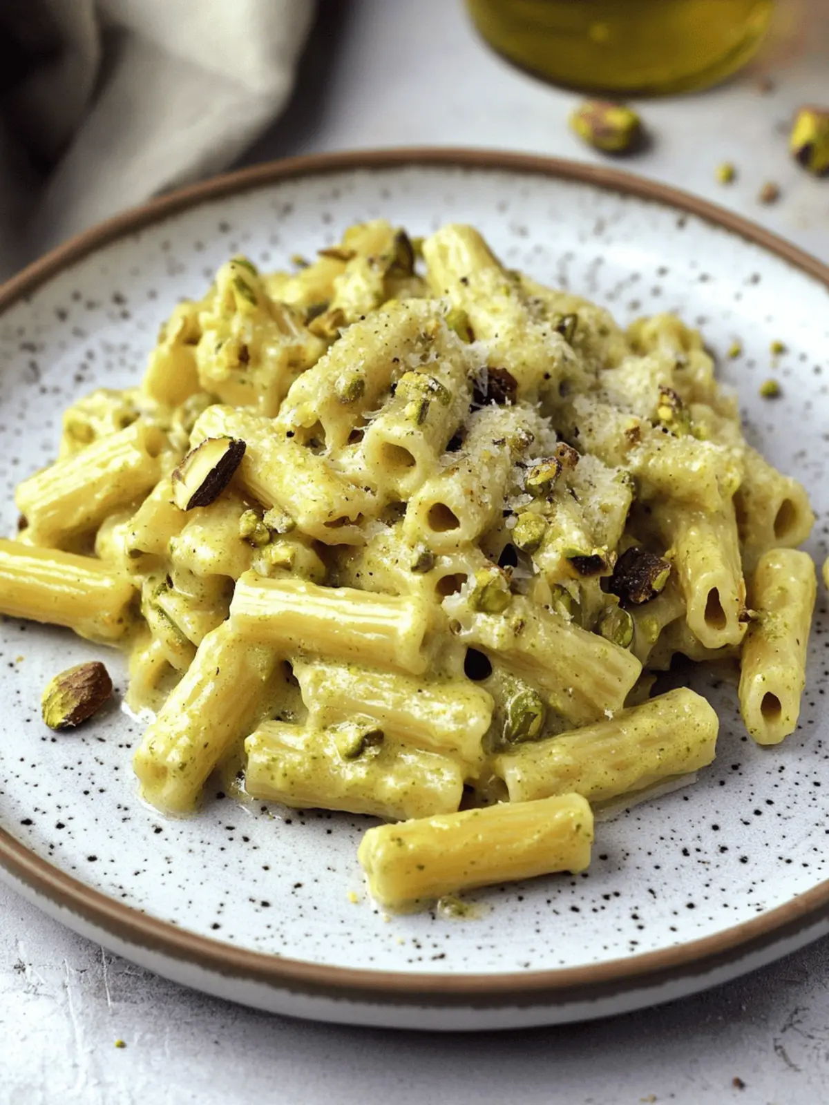 Savor Sicilian Pasta with Creamy Pistachio Sauce Tonight