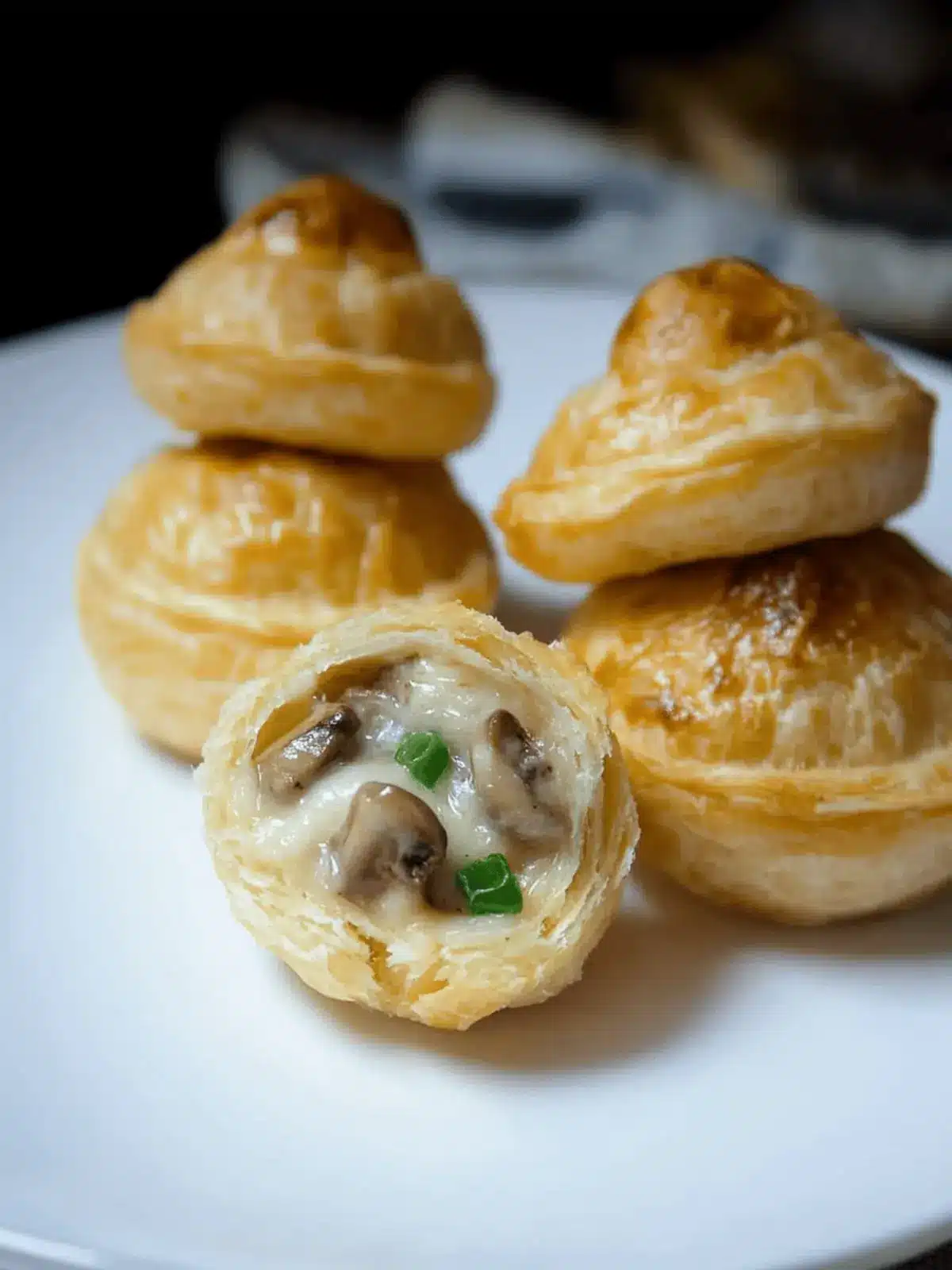 Mouthwatering Mushroom Cheese Puffs You Can't Resist