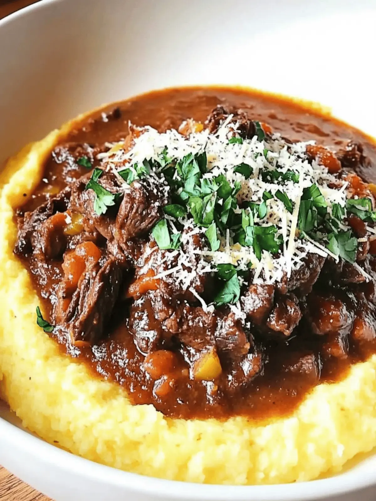 Italian Braised Beef with Parmesan Polenta for Cozy Nights