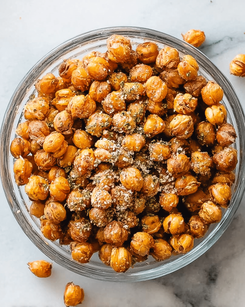 Ranch Crispy Roasted Chickpeas