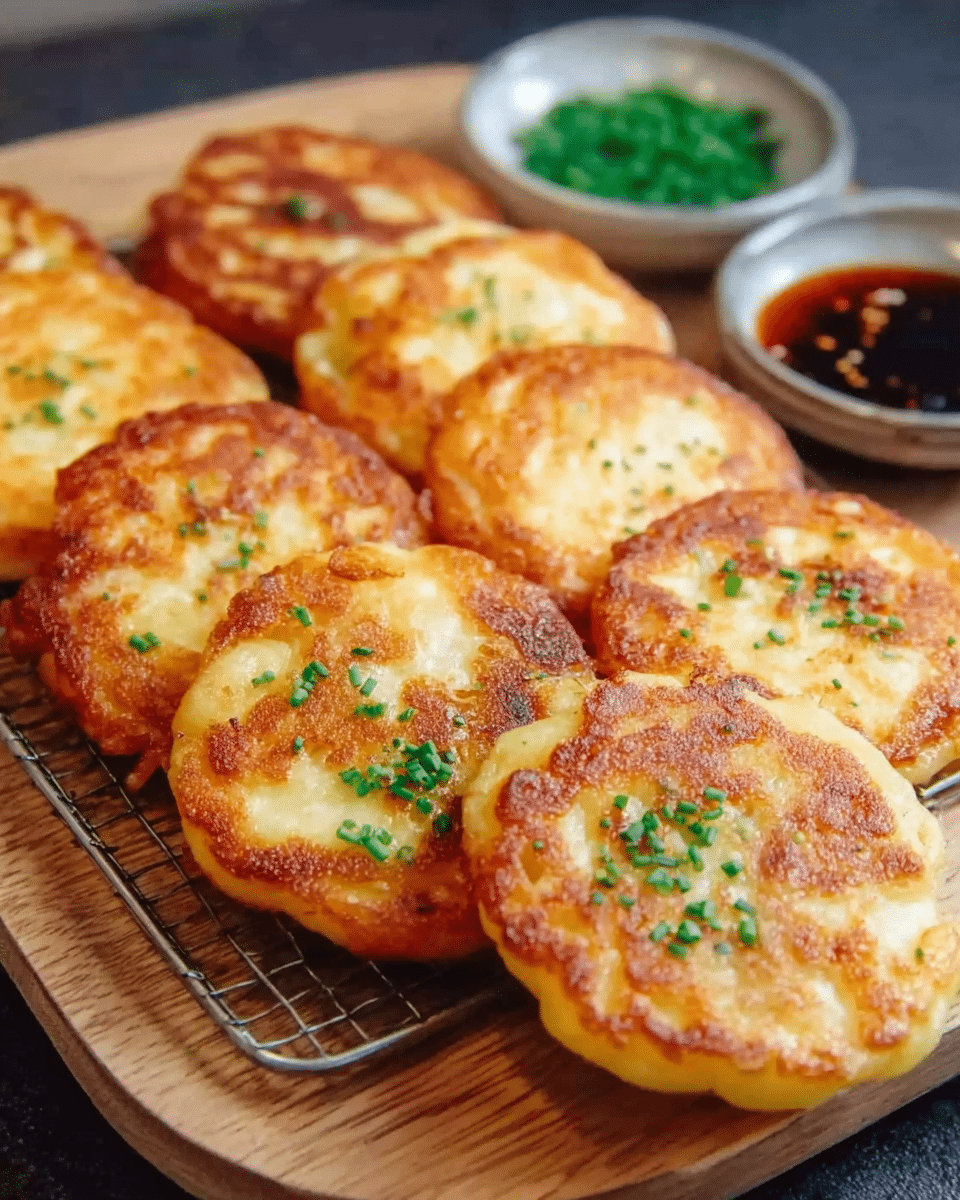 Korean Cheese Potato Pancakes (Gamjajeon)