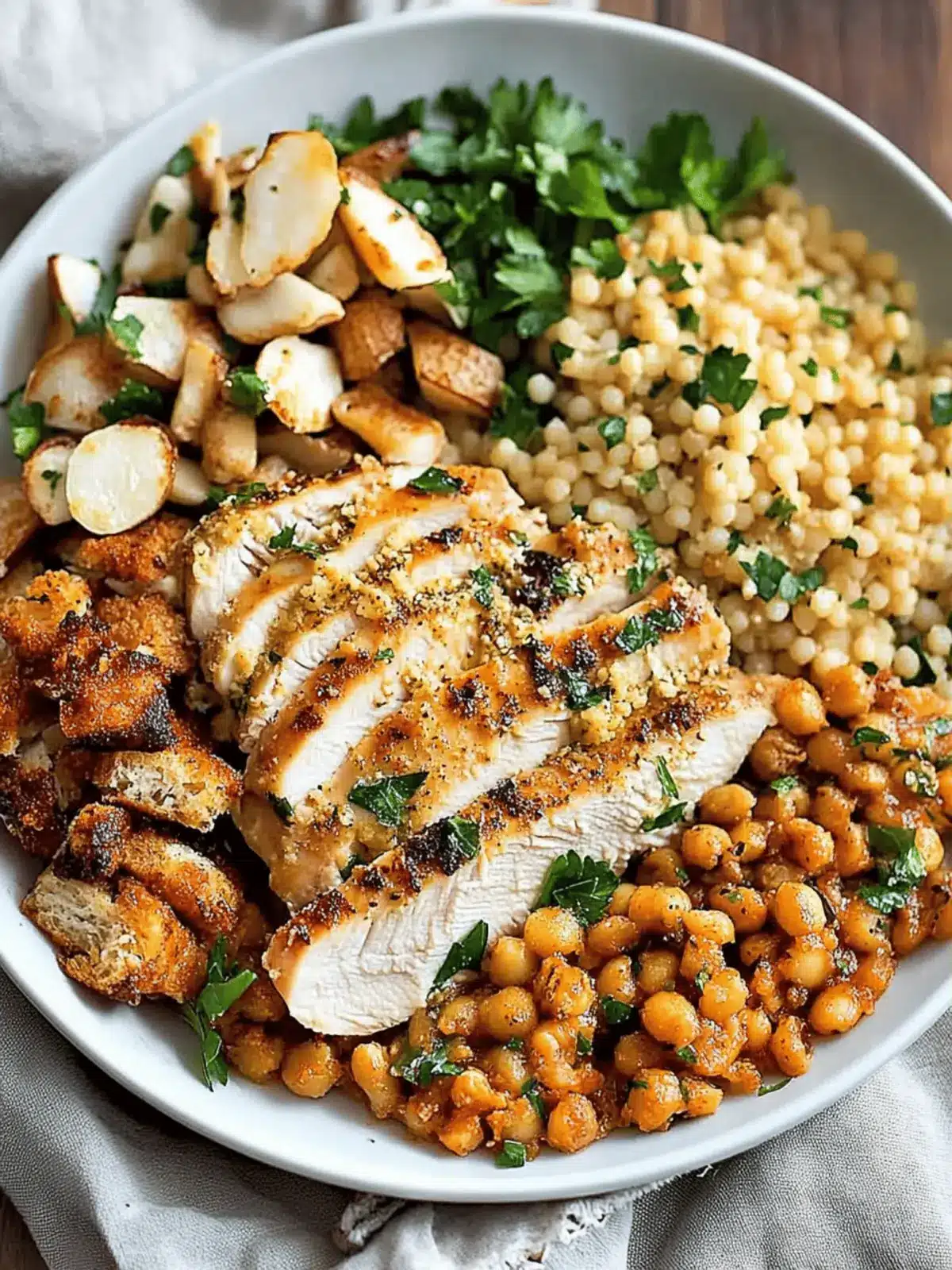 Baked Parmesan Chicken and Couscous