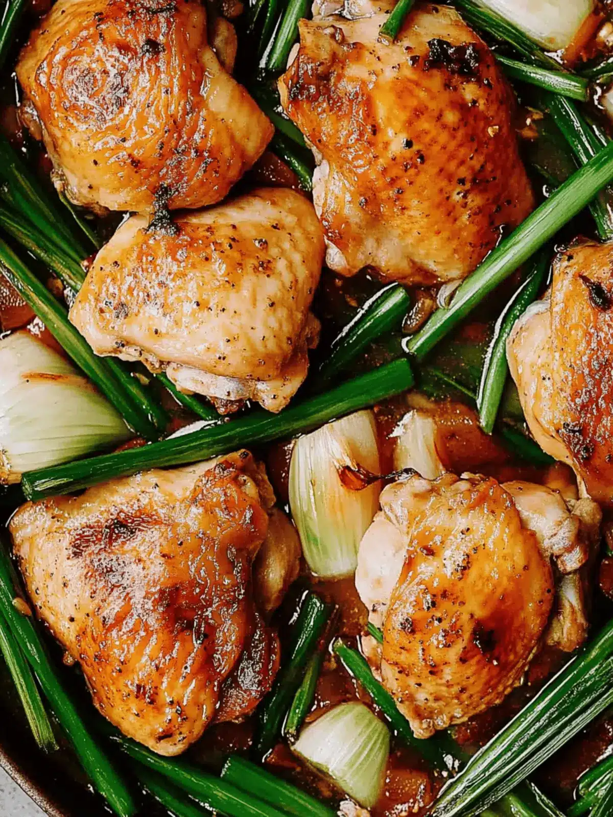 One-Pan Roasted Oyster Sauce Chicken & Scallions