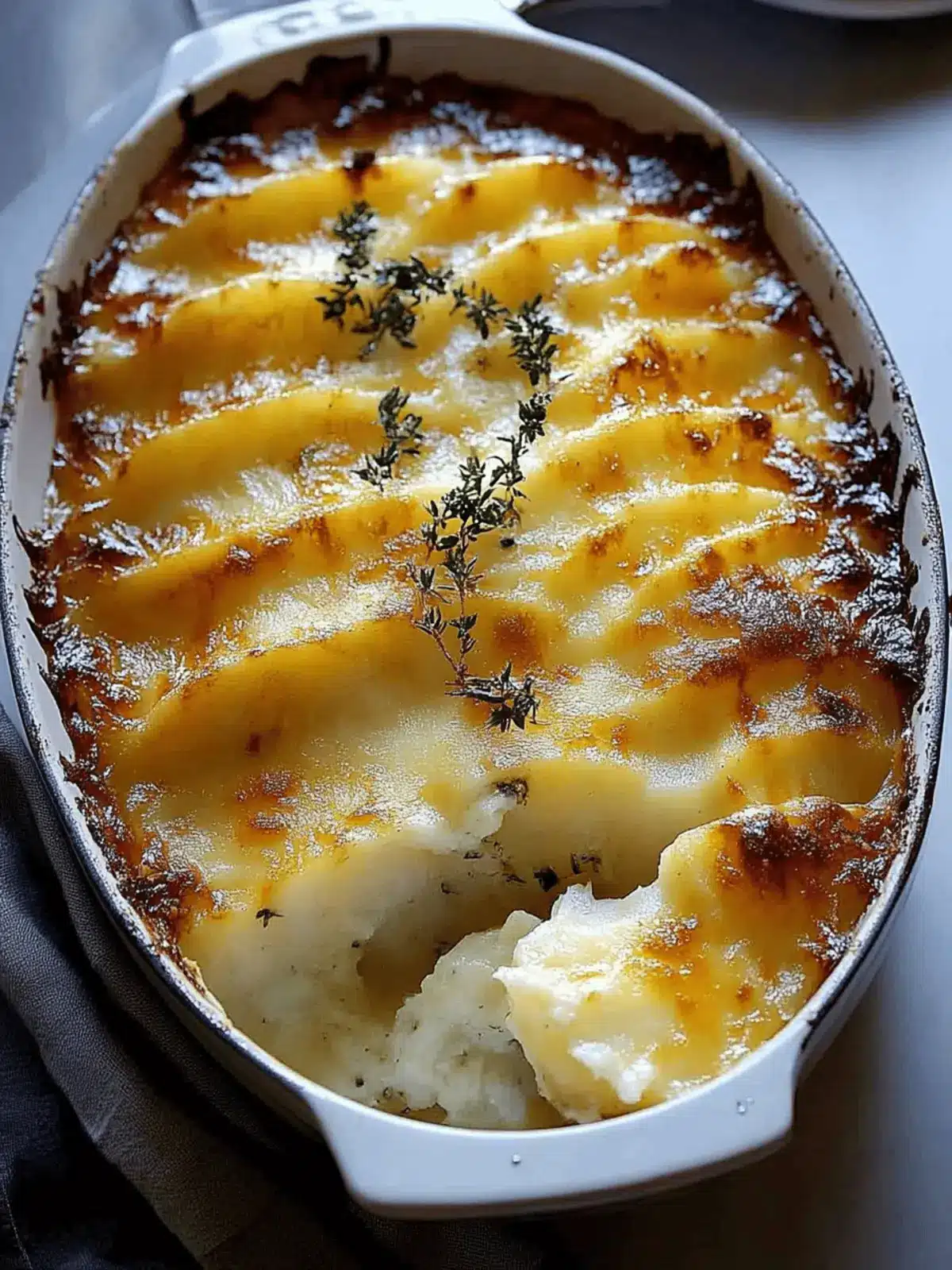 Creamy Cheesy Garlic Potatoes Gratin for Cozy Nights