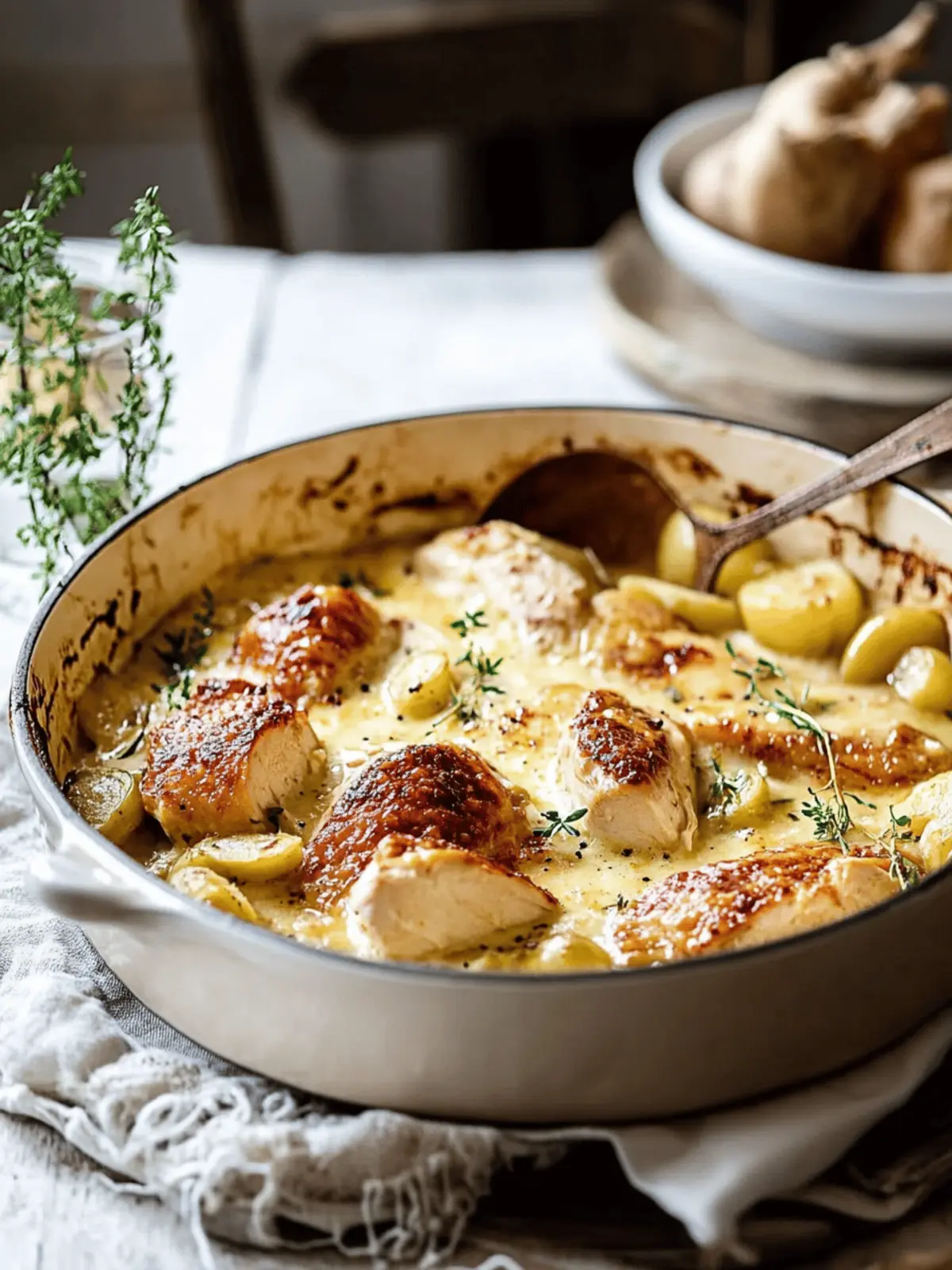Delicious French Chicken Casserole a la Normande for Cozy Nights