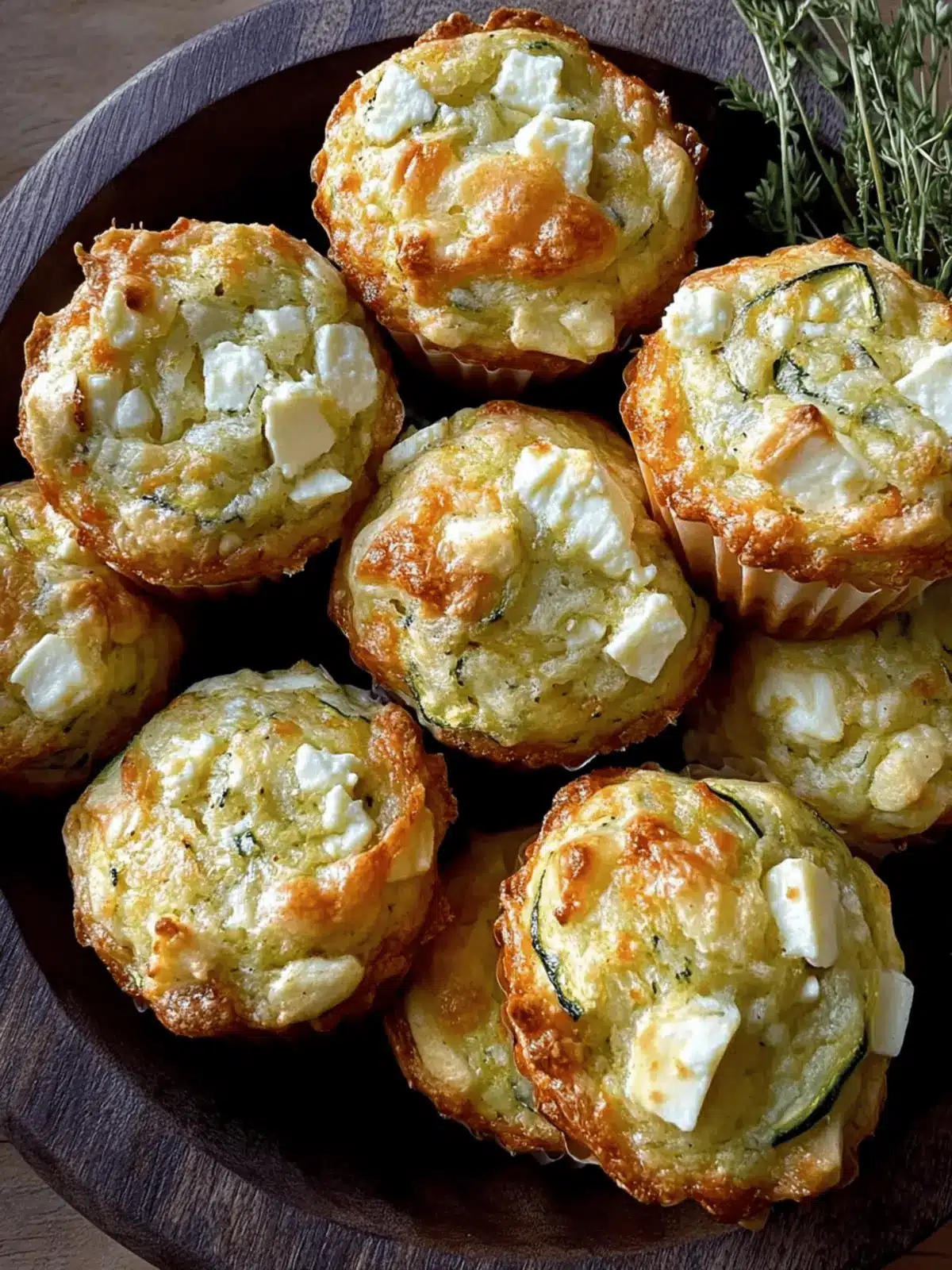 Feta and Zucchini Muffins