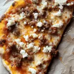 Hot Sausage Feta Honey Pizza
