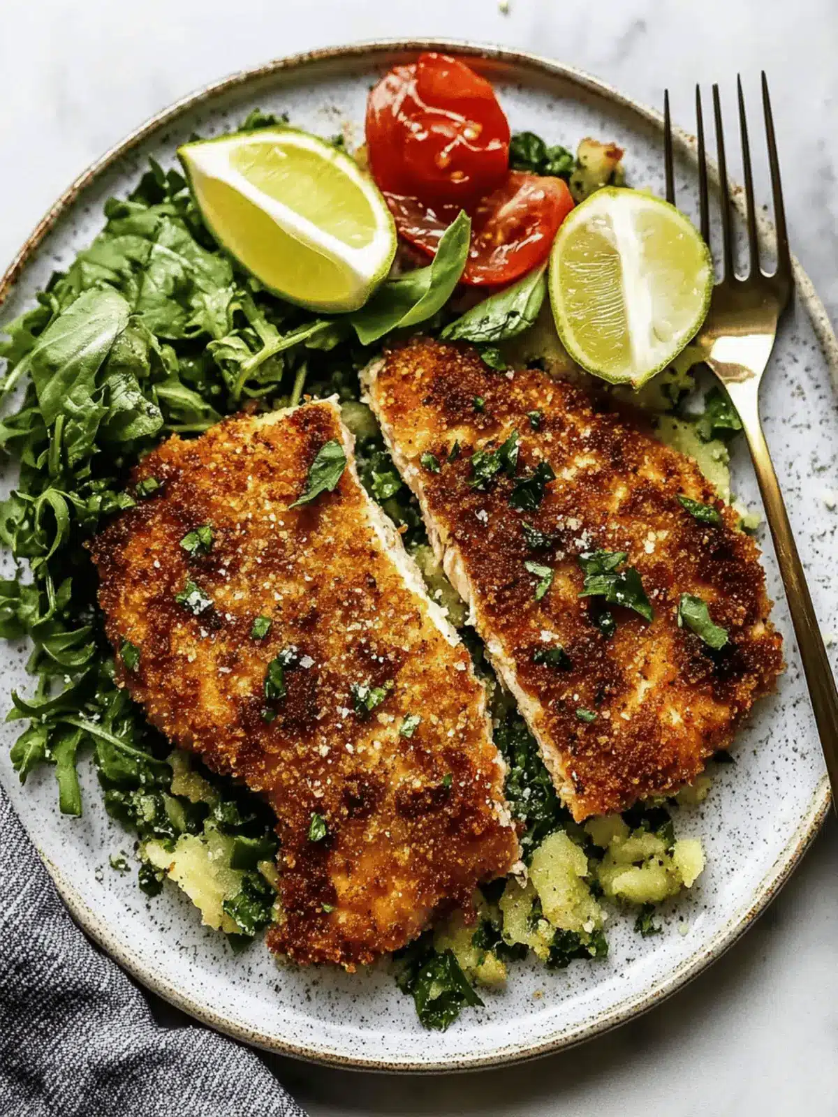 Crispy Parmesan Crusted Chicken