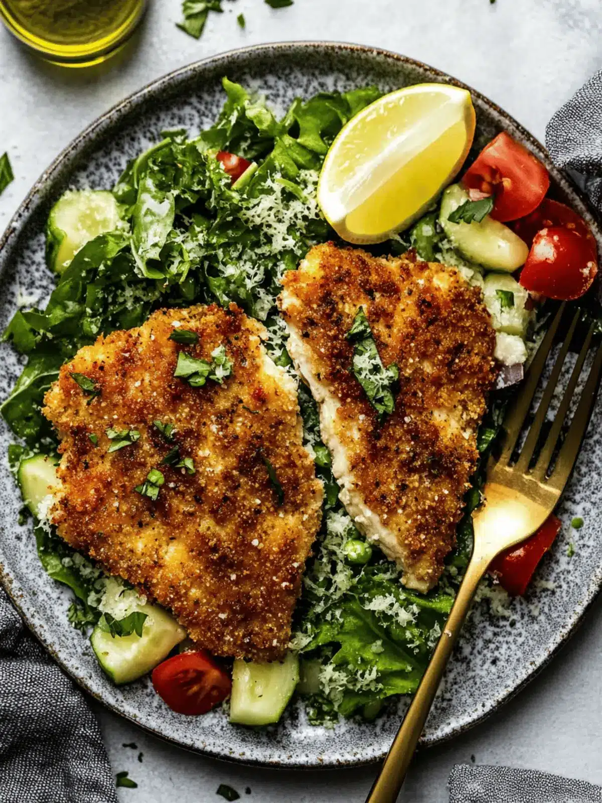 Crispy Parmesan Crusted Chicken