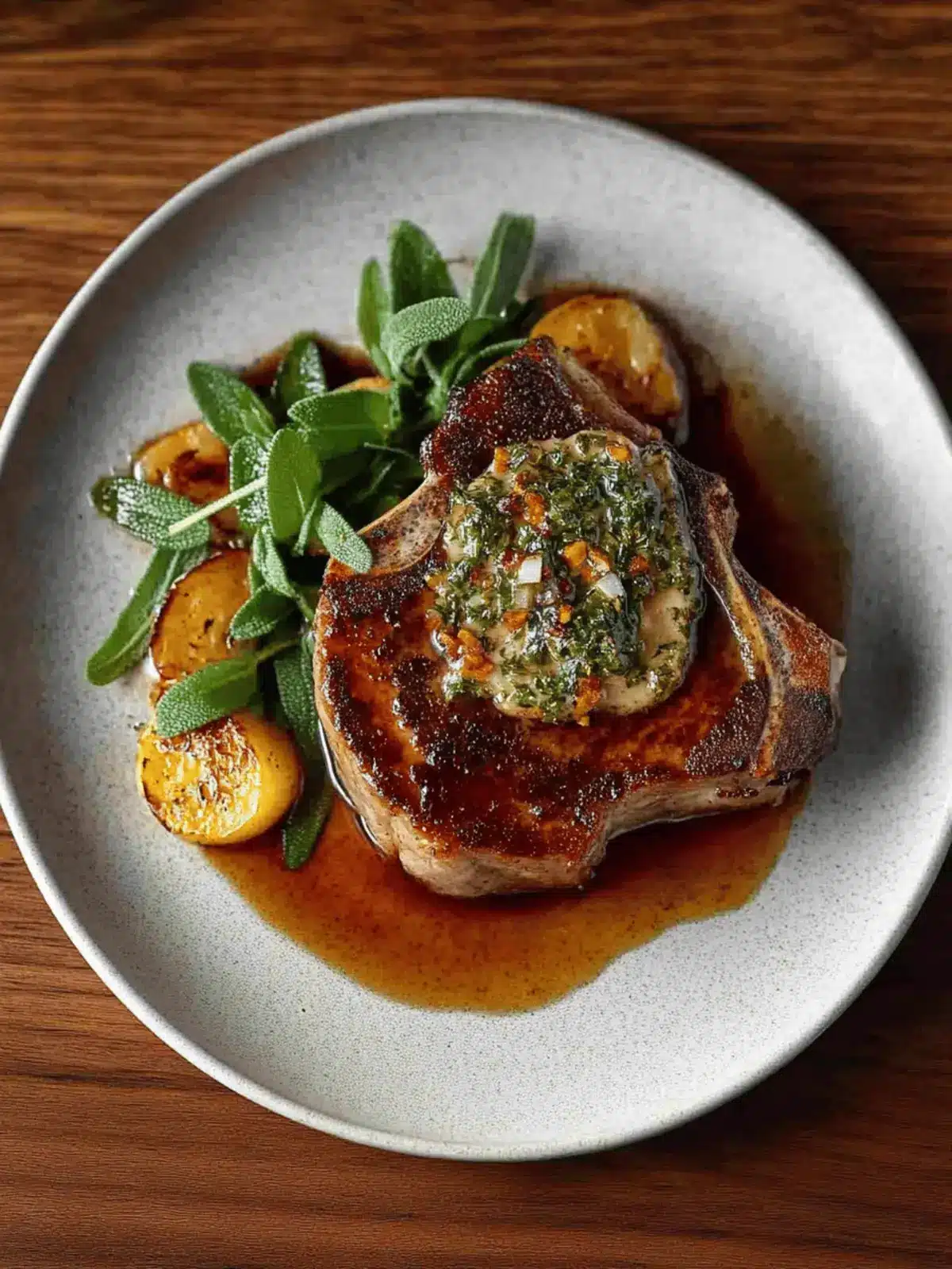 Heavenly Pork Chops With Sage Butter for Cozy Dinners 3 Pork Chops With Sage Butter