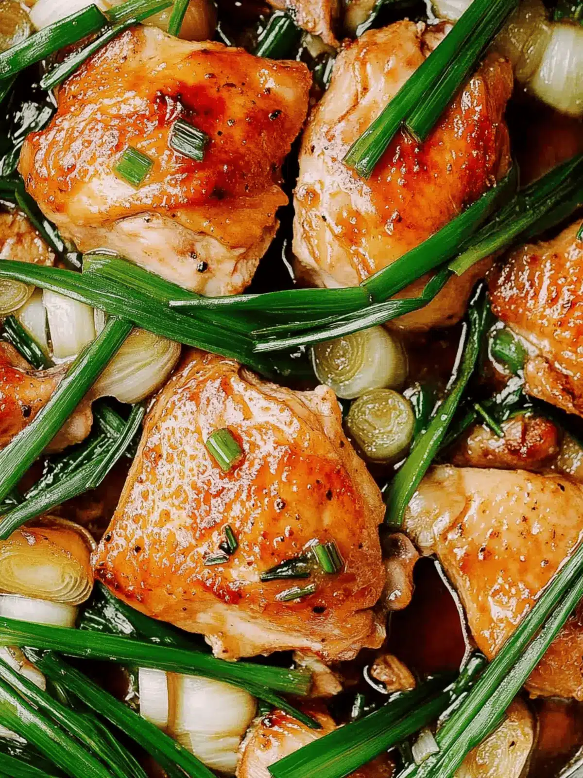One-Pan Roasted Oyster Sauce Chicken & Scallions
