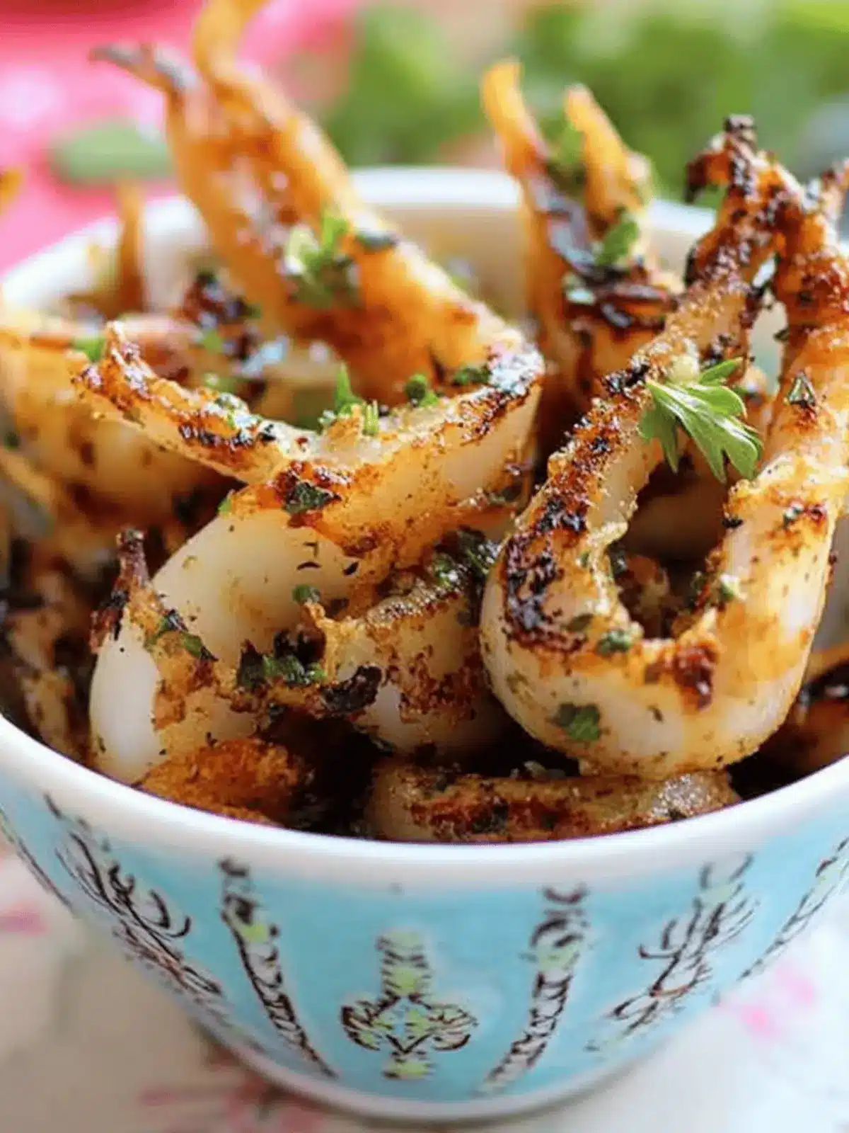 Garlic Parsley Grilled Squid Tapas