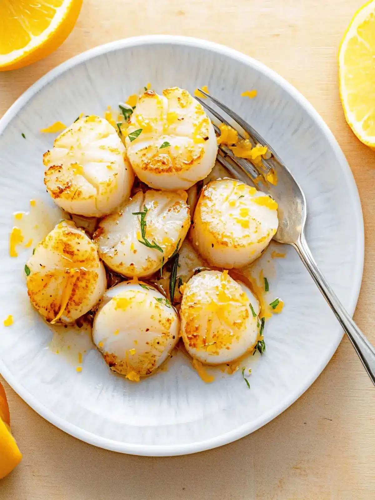 Baked Scallops with Citrus Ginger Sauce