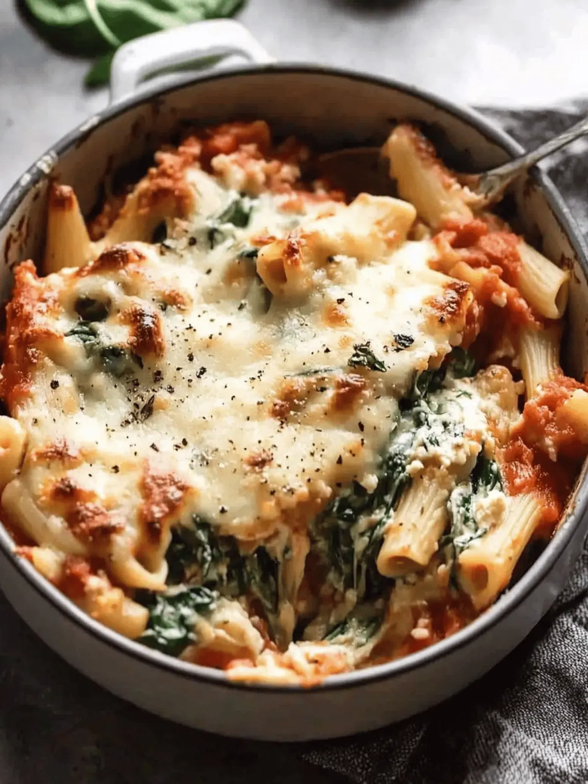 Spinach & Ricotta Pasta Bake