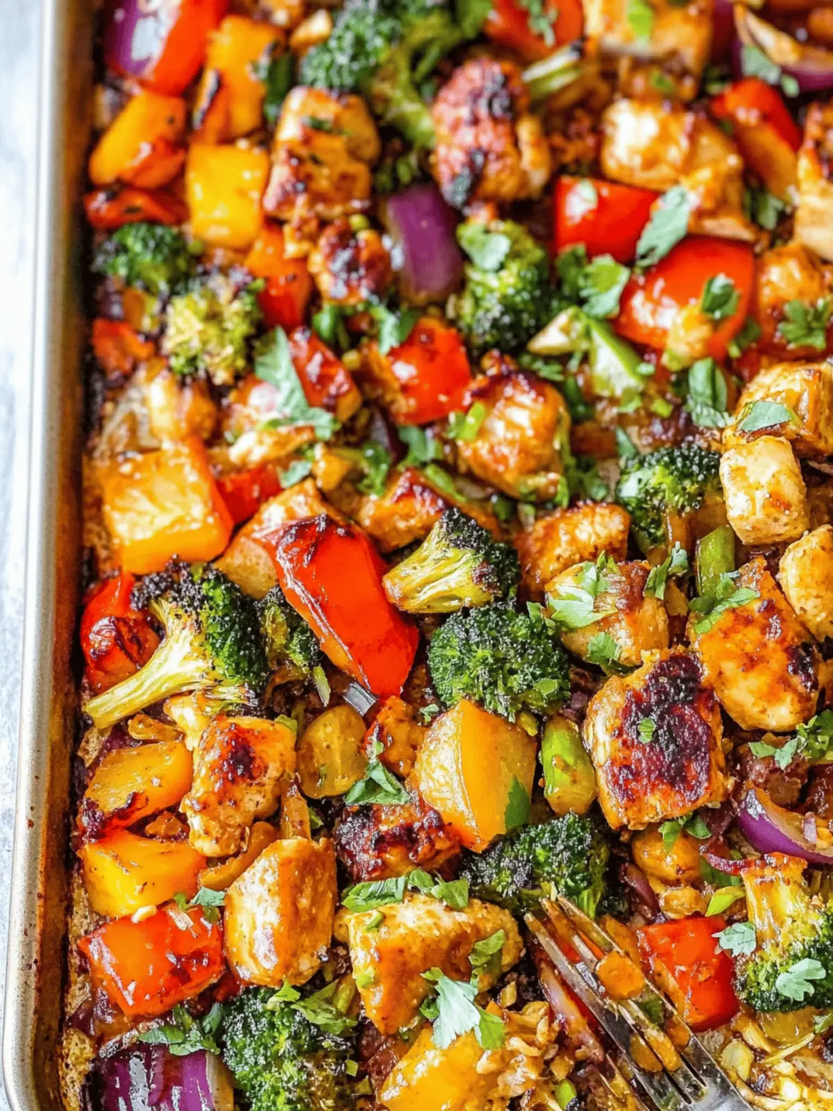 Sheet Pan Thai Chicken
