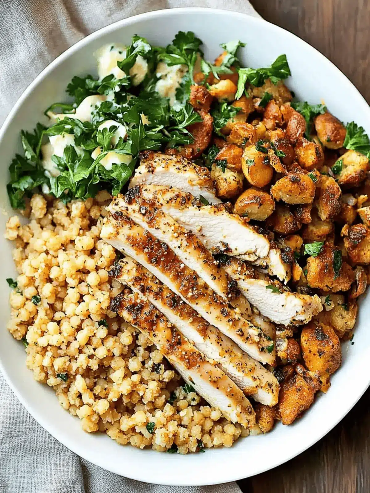 Baked Parmesan Chicken and Couscous