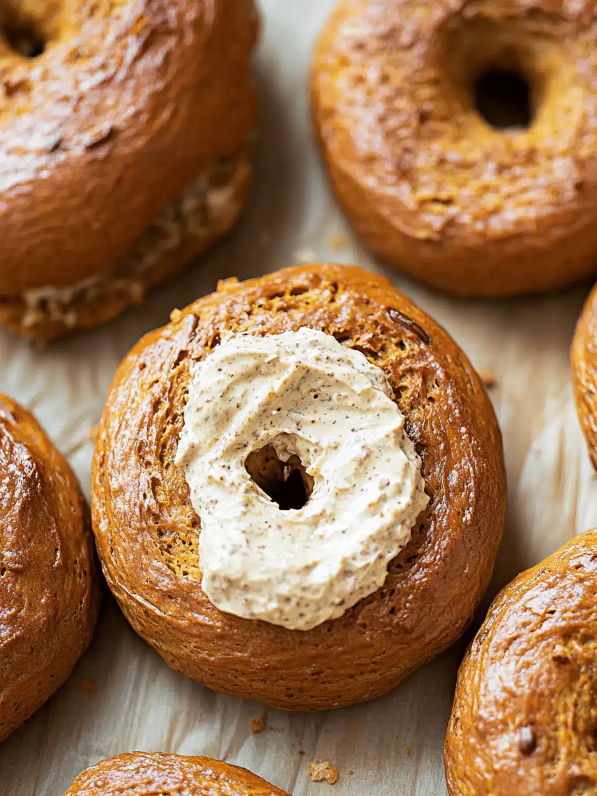 Homemade Pumpkin Bagels