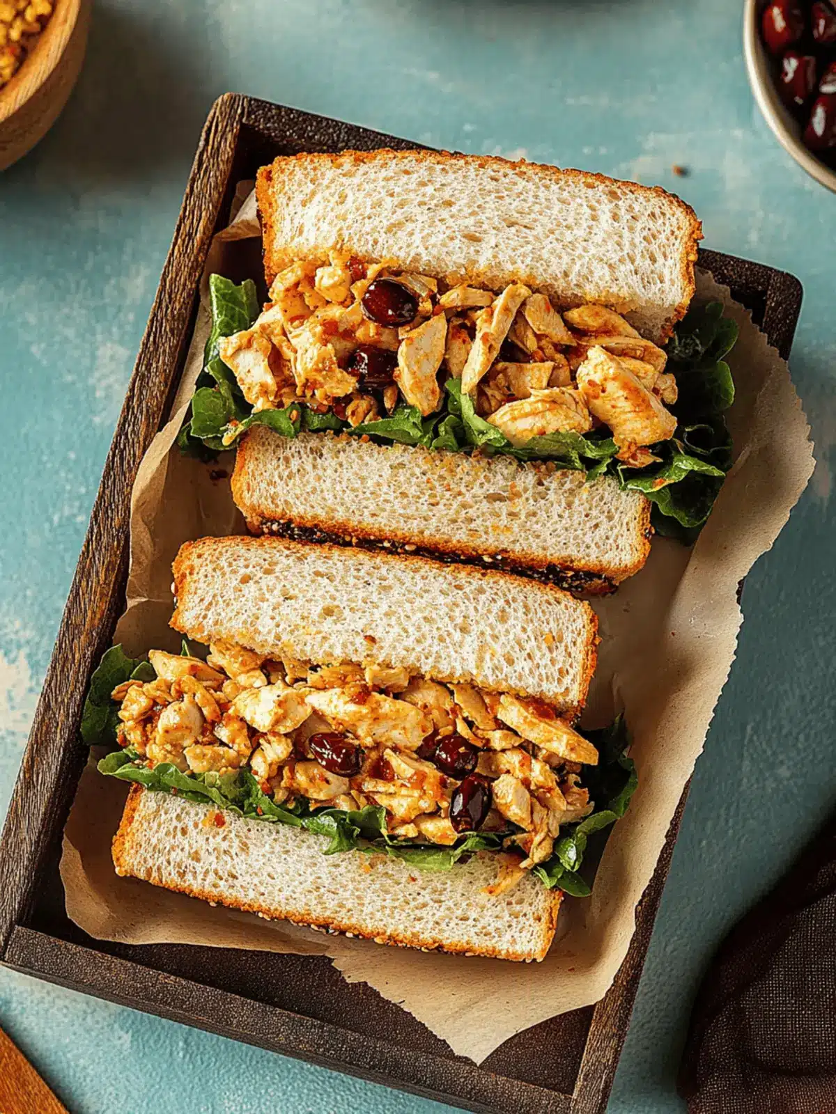 Spicy Chicken Salad Sandwich with Chili Crisp for Thrilling Lunches