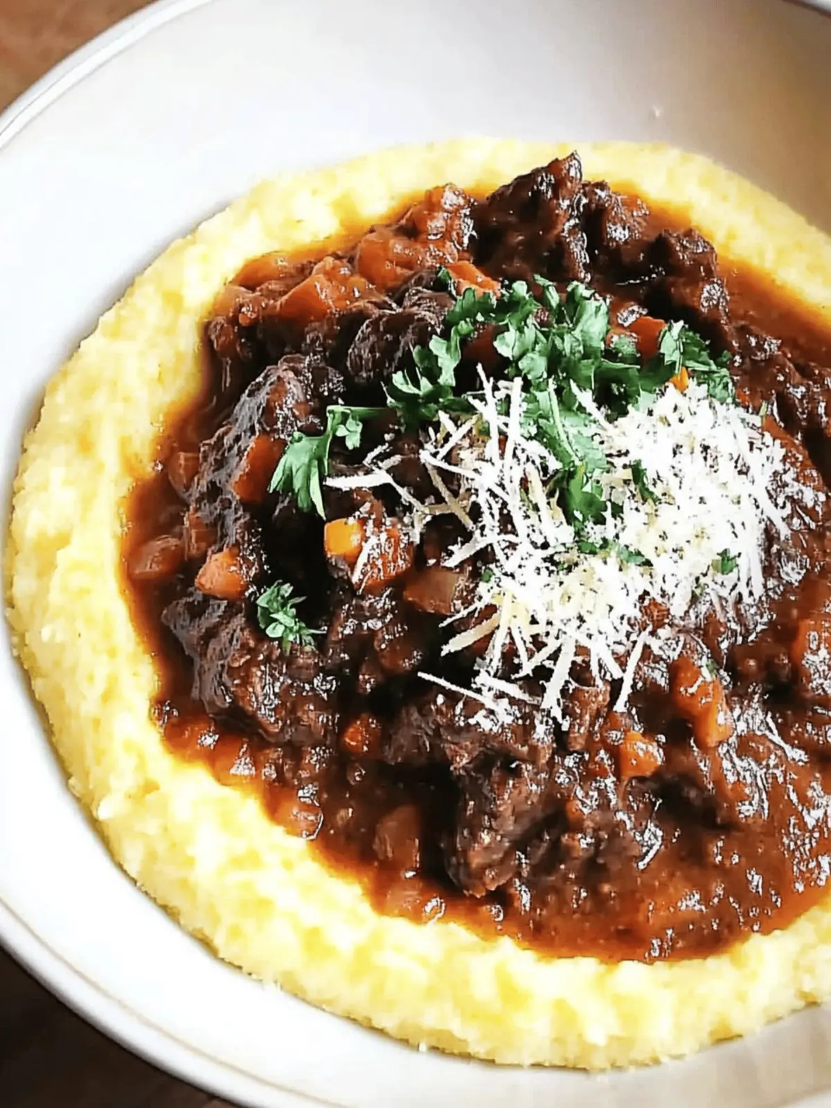 Italian Braised Beef with Parmesan Polenta for Cozy Nights