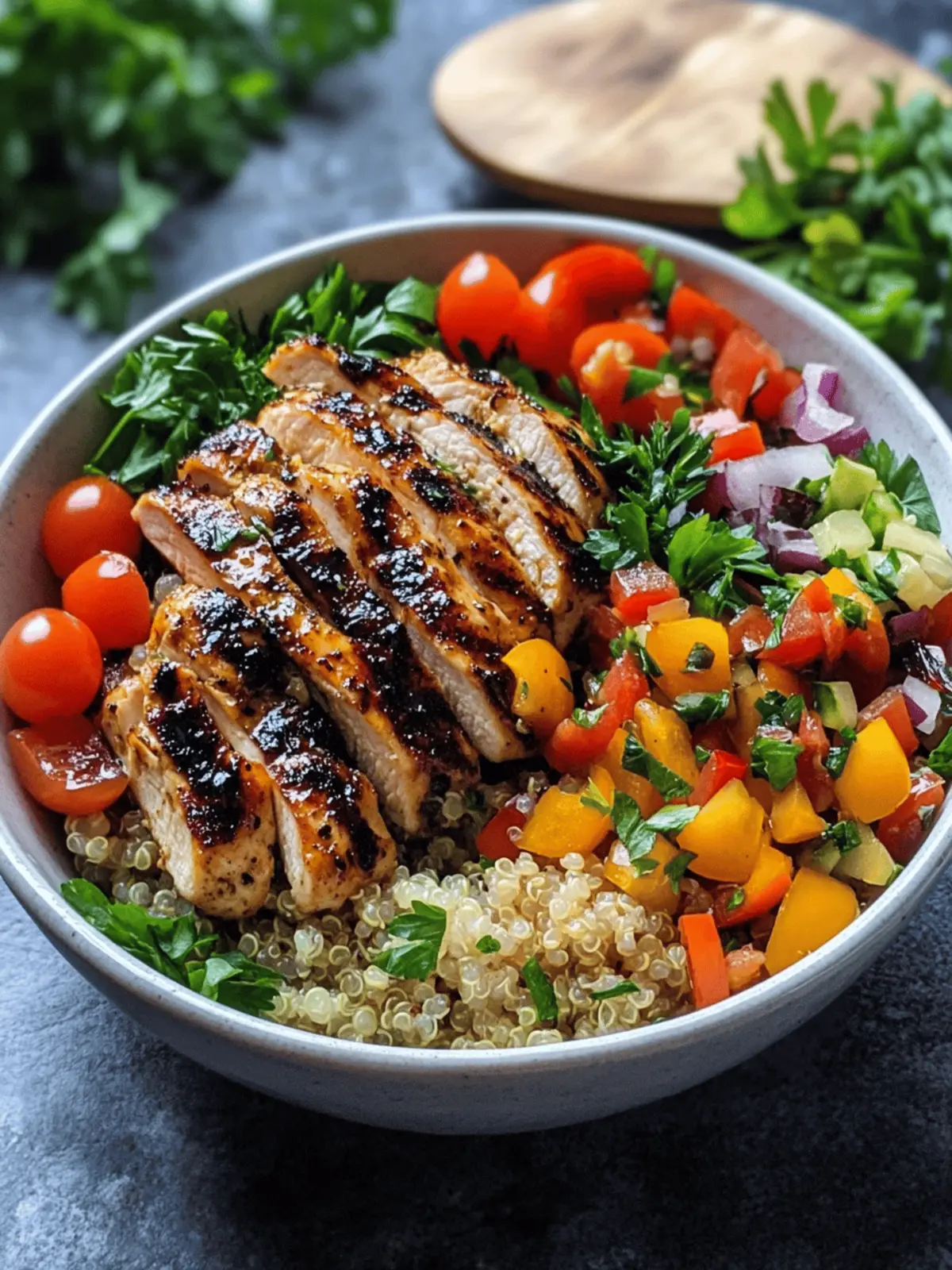 Grilled Balsamic Chicken Quinoa Bowl That's Pure Comfort Food
