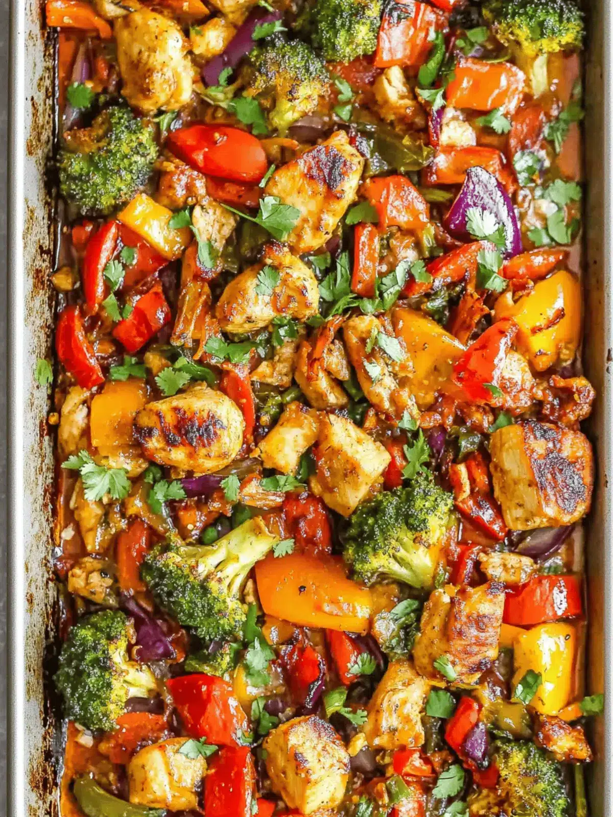 Sheet Pan Thai Chicken
