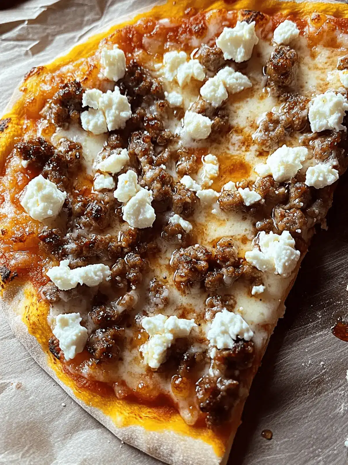 Hot Sausage Feta Honey Pizza – Your New Favorite Slice!
