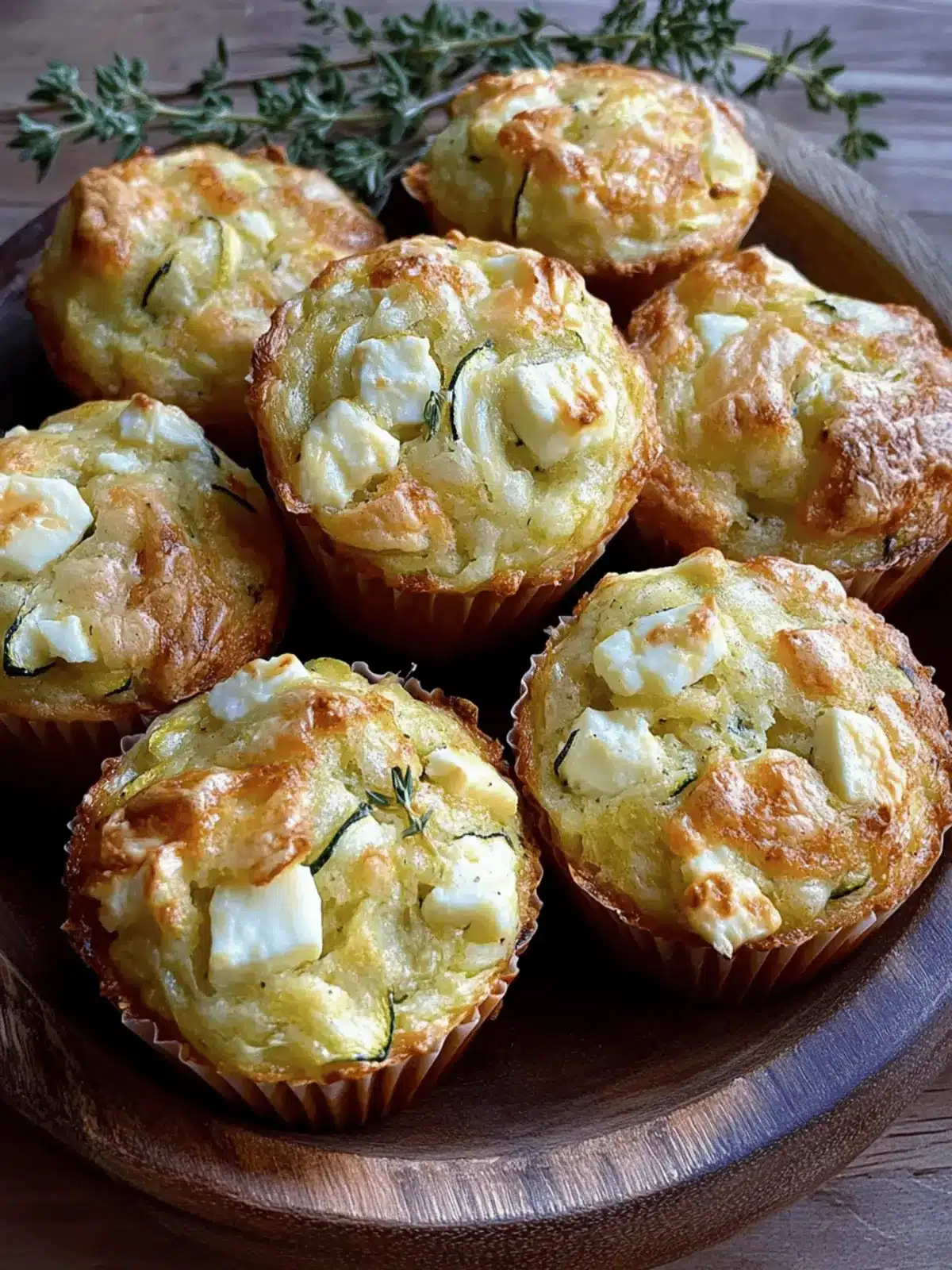 Feta and Zucchini Muffins