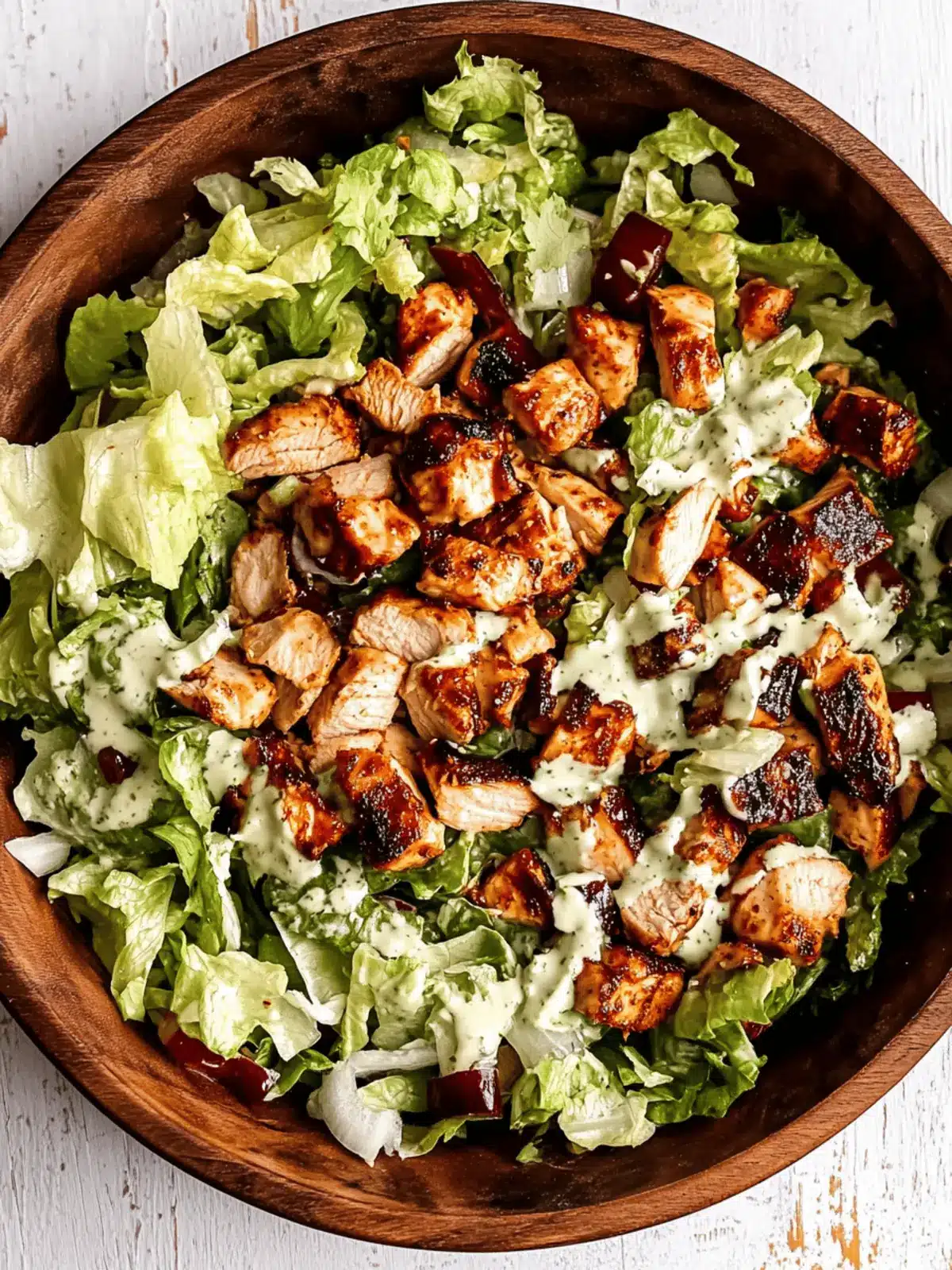 BBQ Chicken Chopped Salad with Cilantro Ranch