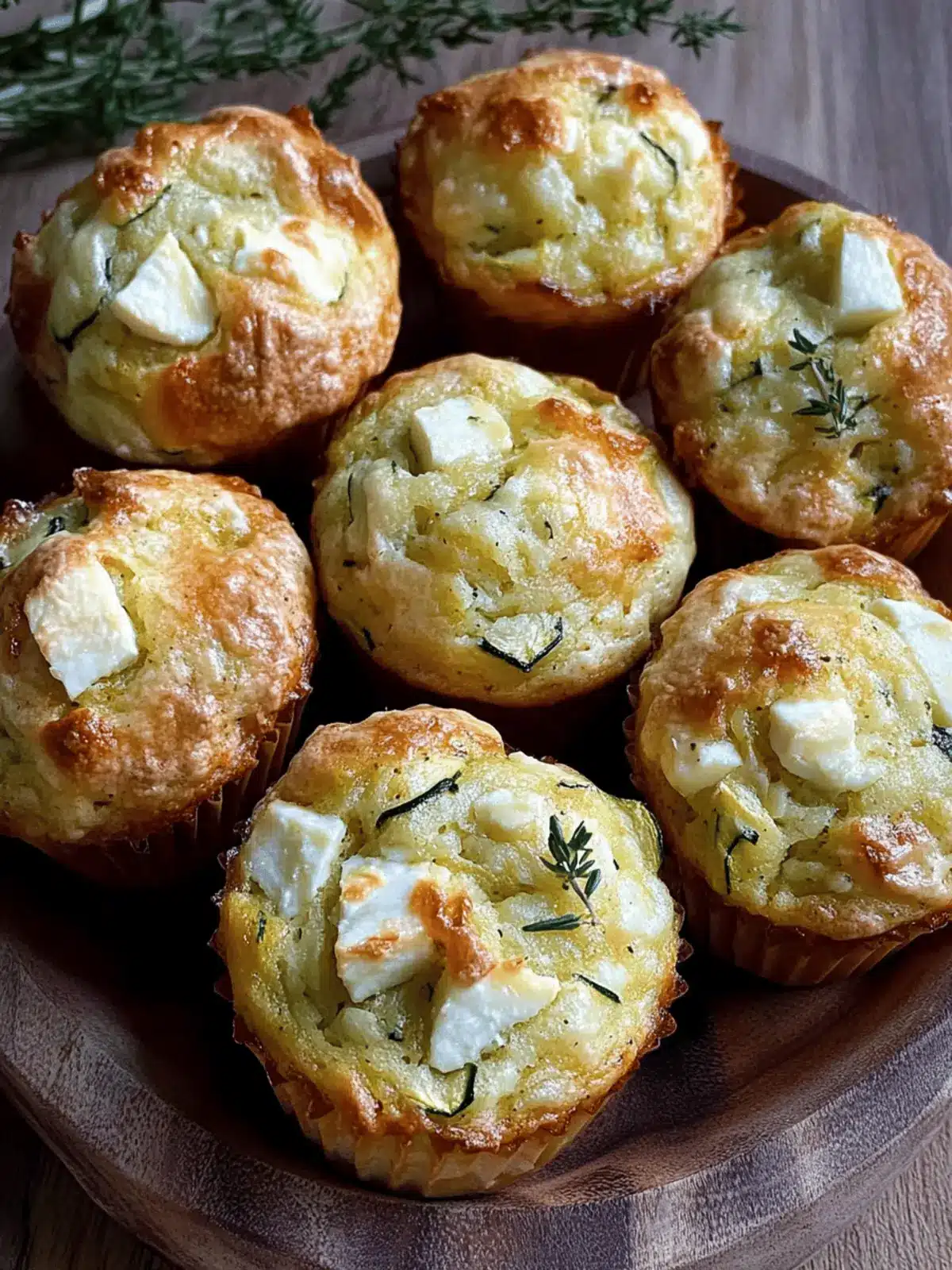 Feta and Zucchini Muffins