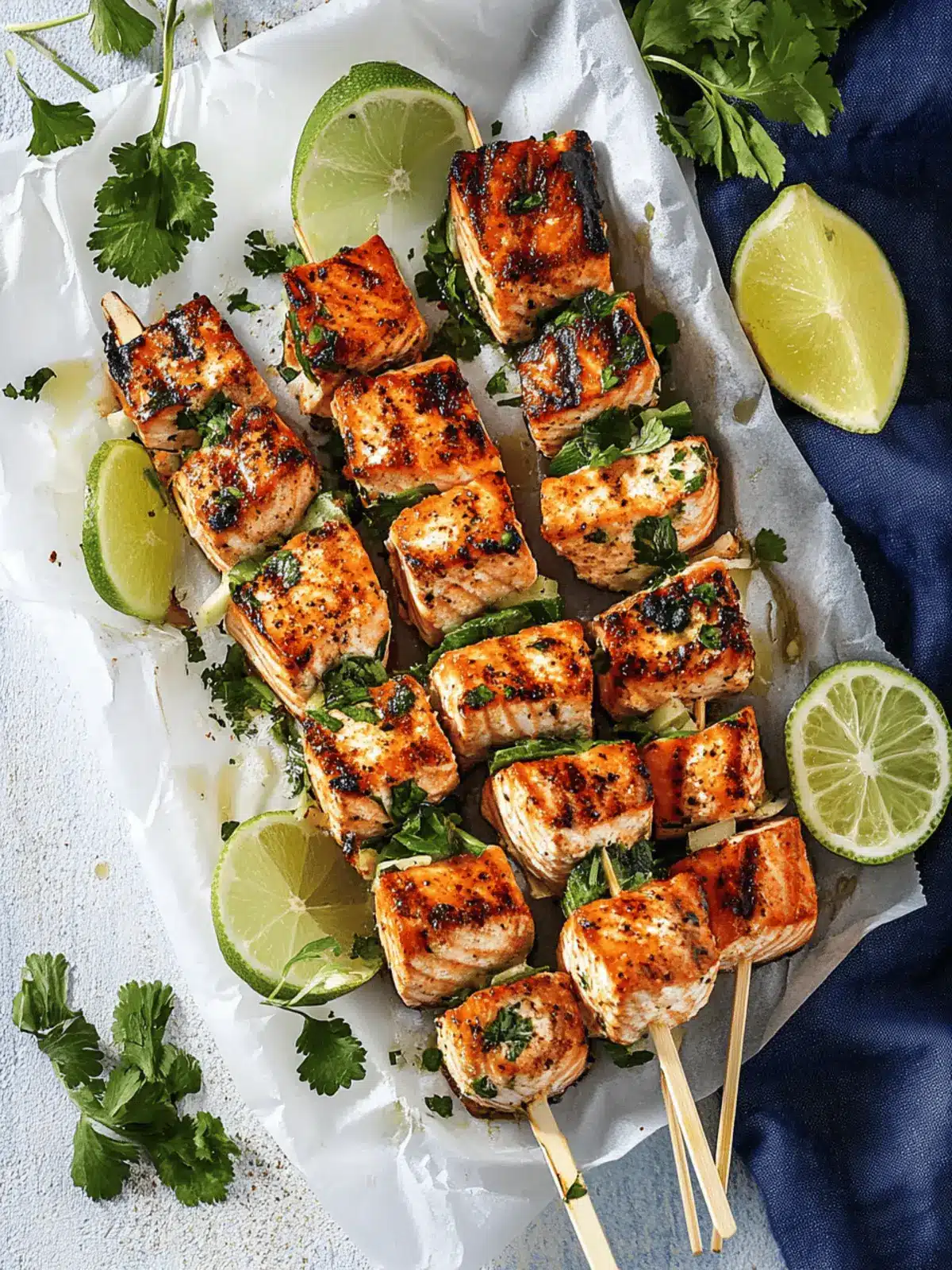 Savory Citrus & Garlic Salmon Skewers in 15 Minutes 3 Citrus & Garlic Salmon Skewers
