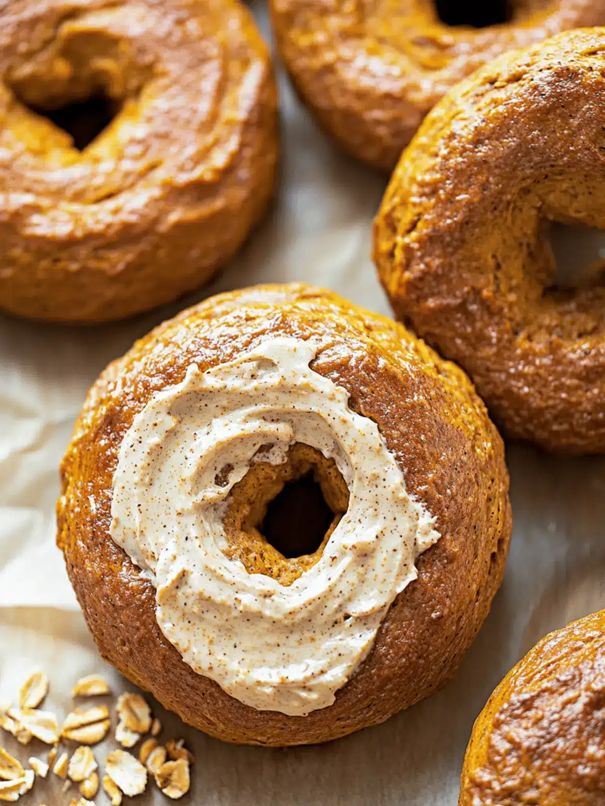 Homemade Pumpkin Bagels