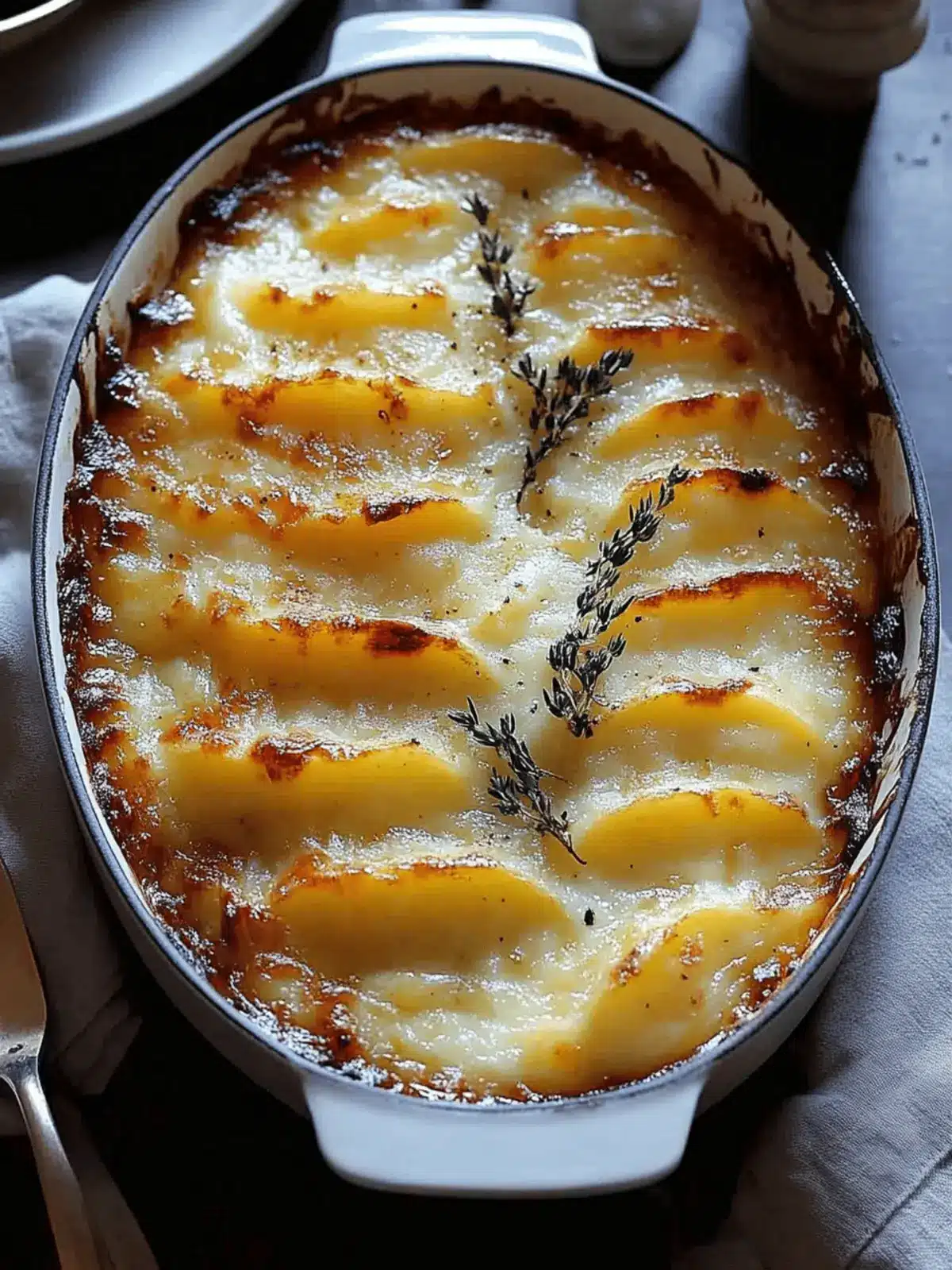 Cheesy Garlic Potatoes Gratin